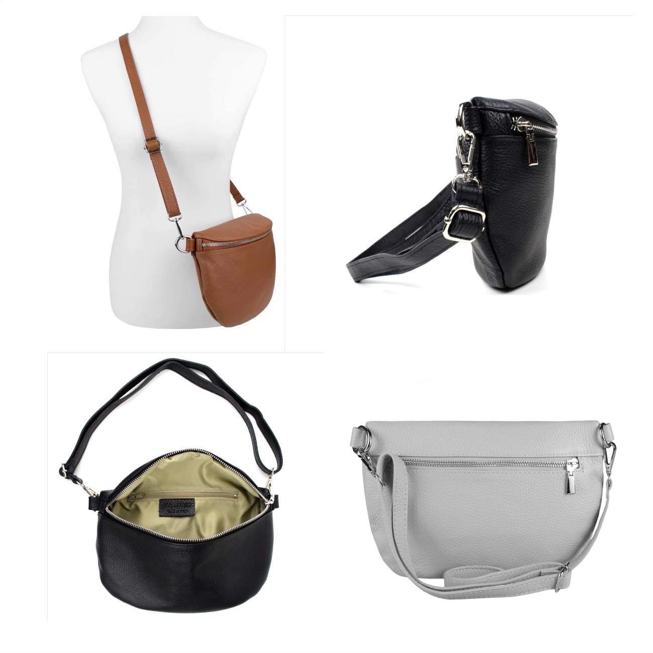 ITALYSHOP24 Bauchtasche Made in Italy Damen Leder Gürteltasche Hüfttasche B günstig online kaufen