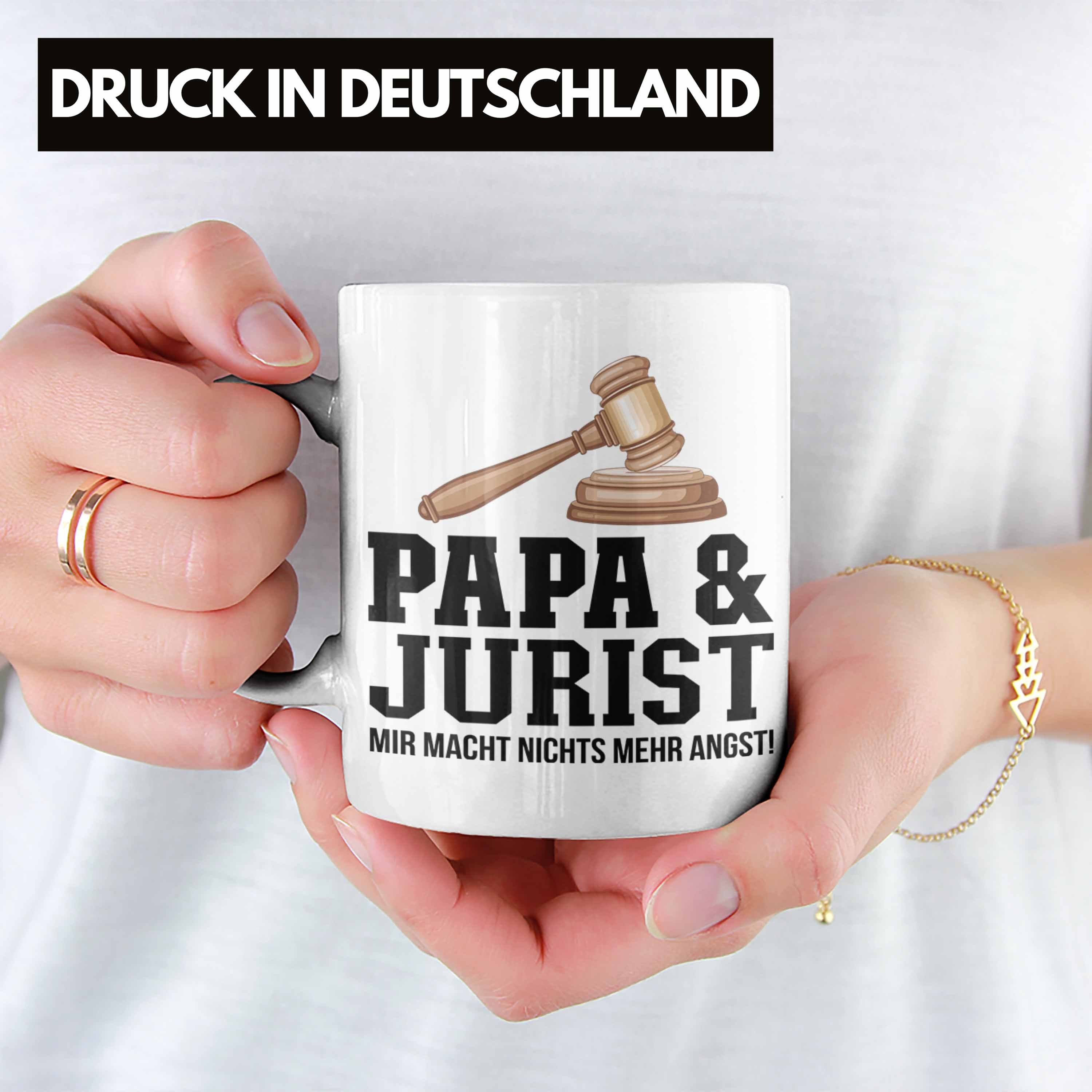 Trendation Jura Geschenkidee Tasse Papa Vater Trendation Jurist - und Weiss Tasse Juriste für