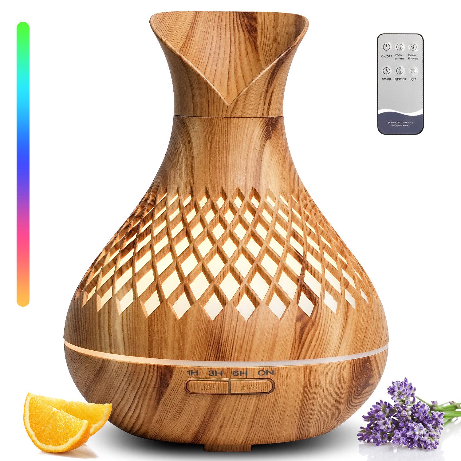 KNKA Luftbefeuchter Aroma Diffuser Luftbefeuchter für Ätherische Öle mit Ti günstig online kaufen