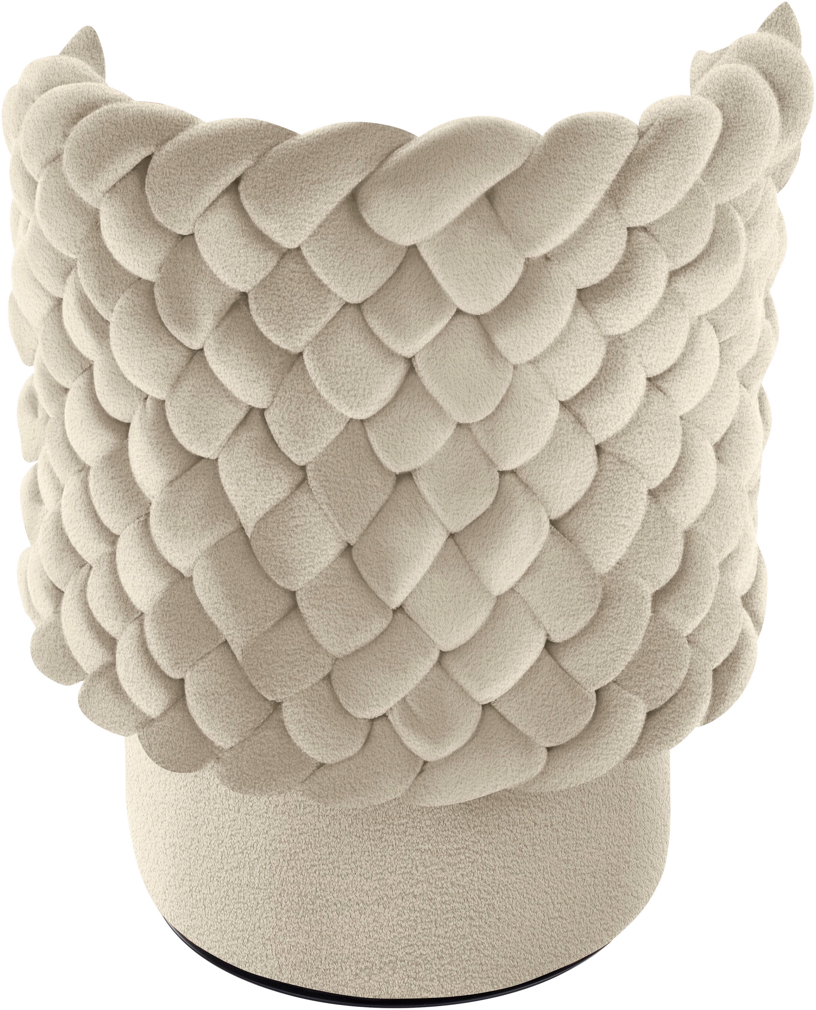 CALIA ITALIA Sessel GIUGGIOLA Extravaganter Designsessel, Drehsessel, wahlweise mit Drehfunktion, ästhetisches Design
