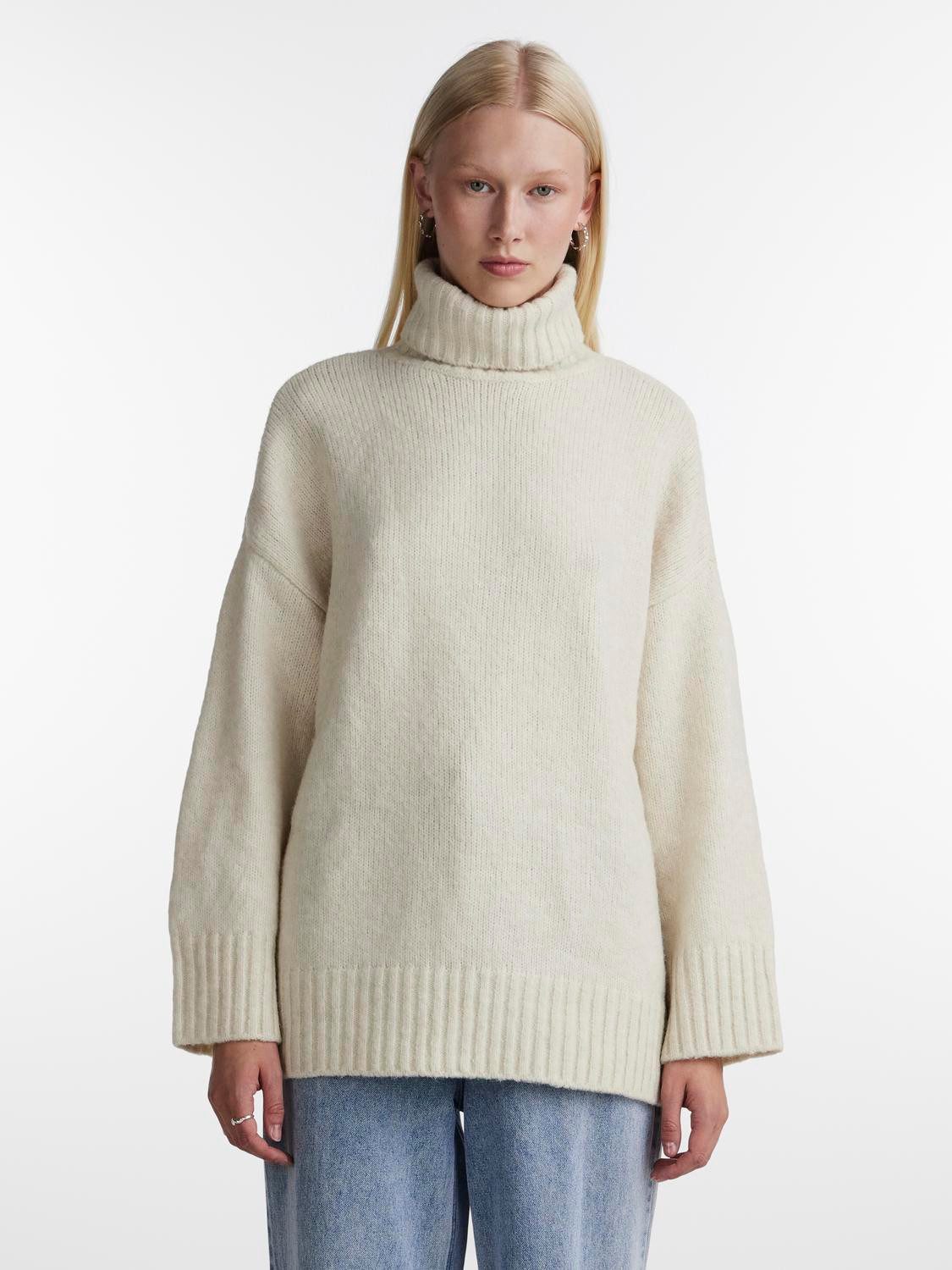 Rollkragenpullover PCNANCY LS LOOSE ROLL NECK KNIT NOOS BC