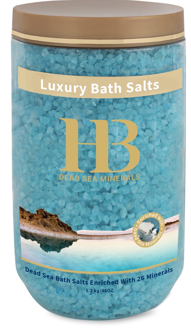 H.B. Dead Sea Minerals Badezusatz Health&Beauty Totes Meer Badesalz Blau – Mineralpflege 1.2kg