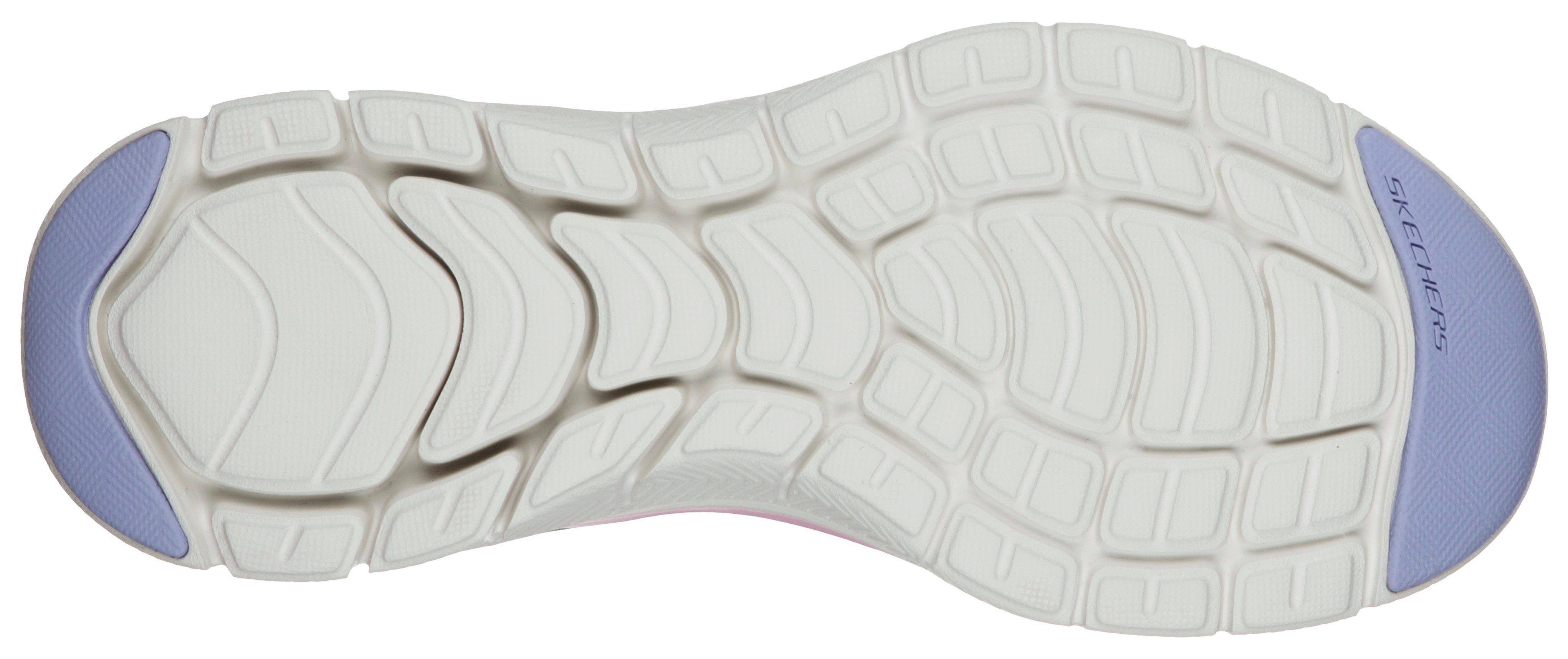 Skechers FLEX APEEAL MOVE Air Memory Sneaker lavendel-rosa FRESH Foam Cooled mit 4.0