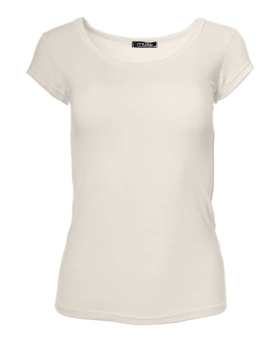 Muse T-Shirt Basic Kurzarm T-Shirt Skinny günstig online kaufen