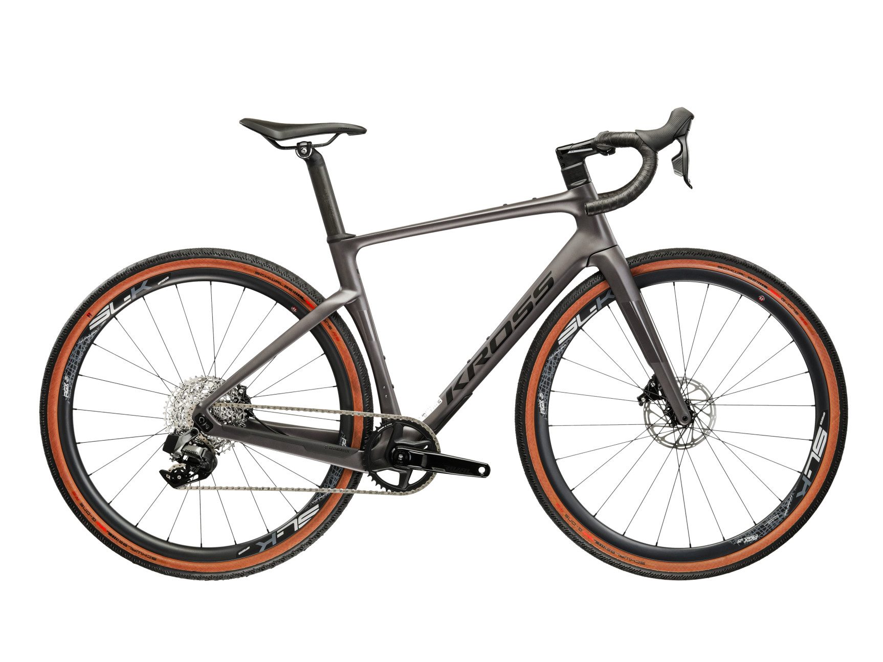 Kross Gravelbike Carbon Esker RS 3.0 28" grau 12 Gänge 2026, 12 Gang SRAM RIVAL XPLR AXS Schaltwerk, Kettenschaltung, Rahmen aus Carbon