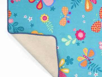 Kinderteppich PAPILLON, Primaflor-Ideen in Textil, rechteckig, Höhe: 6,5 mm, Motiv Schmetterlinge, Kinderzimmer