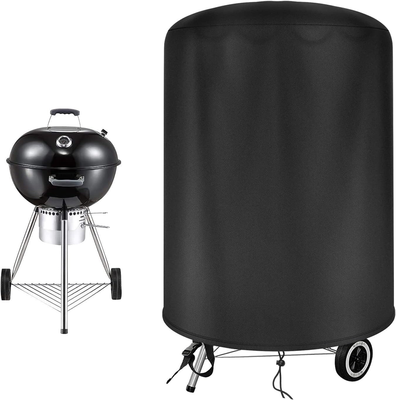 FOUORTUNATE-BEE Grillabdeckhaube Wasserdichte Grillabdeckung für Schutz vor Sonne und Regen, Schutzhülle für Grill und BBQ gegen Witterungseinflüsse