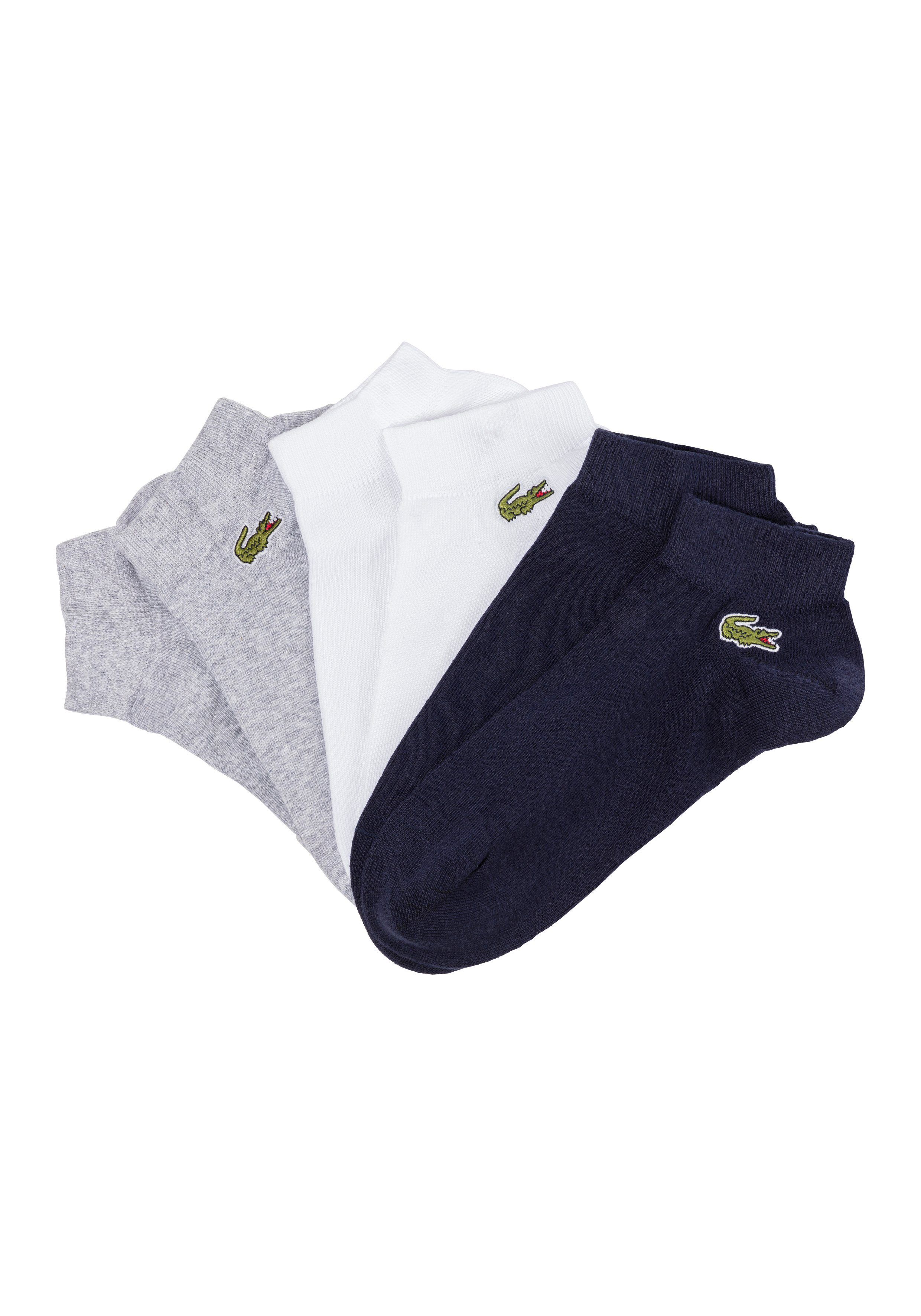 Lacoste Sneakersocken (Packung, 3-Paar) mit verstärktem Zehen- u. Fersenbereich