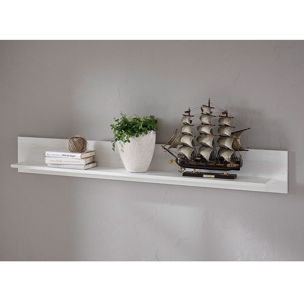 Lomadox Wandregal WINGST-61, Pinie weiß Nb. 150x20x17cm günstig online kaufen