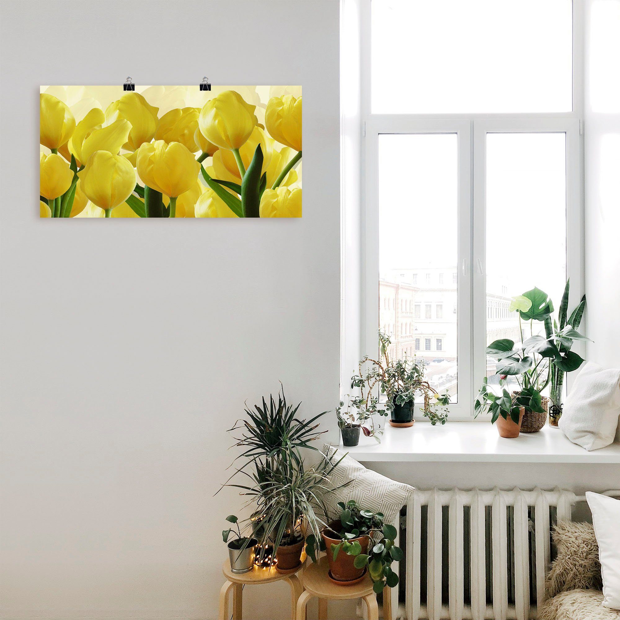 Artland Wandbild »Tulpenfeld gelb«, Blumen (1 Stück), in vielen Größen & Produktarten - Alubild / Outdoorbild für den Außenbereich, Leinwandbild, Poster, Wandaufkleber / Wandtattoo auch für Badezimmer geeignet-kaufen