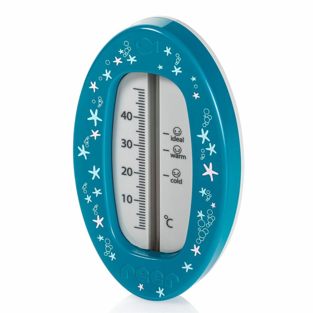 Reer Oval Blau Badethermometer