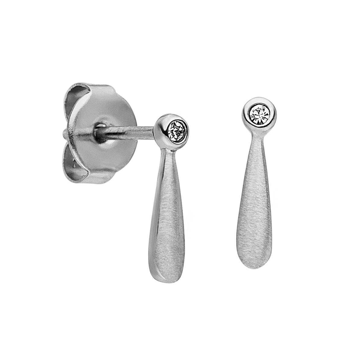 M&M Paar Серьги-гвоздики Серьги-гвоздики silber / gold mit Zirkonia ModernGlam (2-tlg), deutsche Qualität, inkl. edles Schmucketui