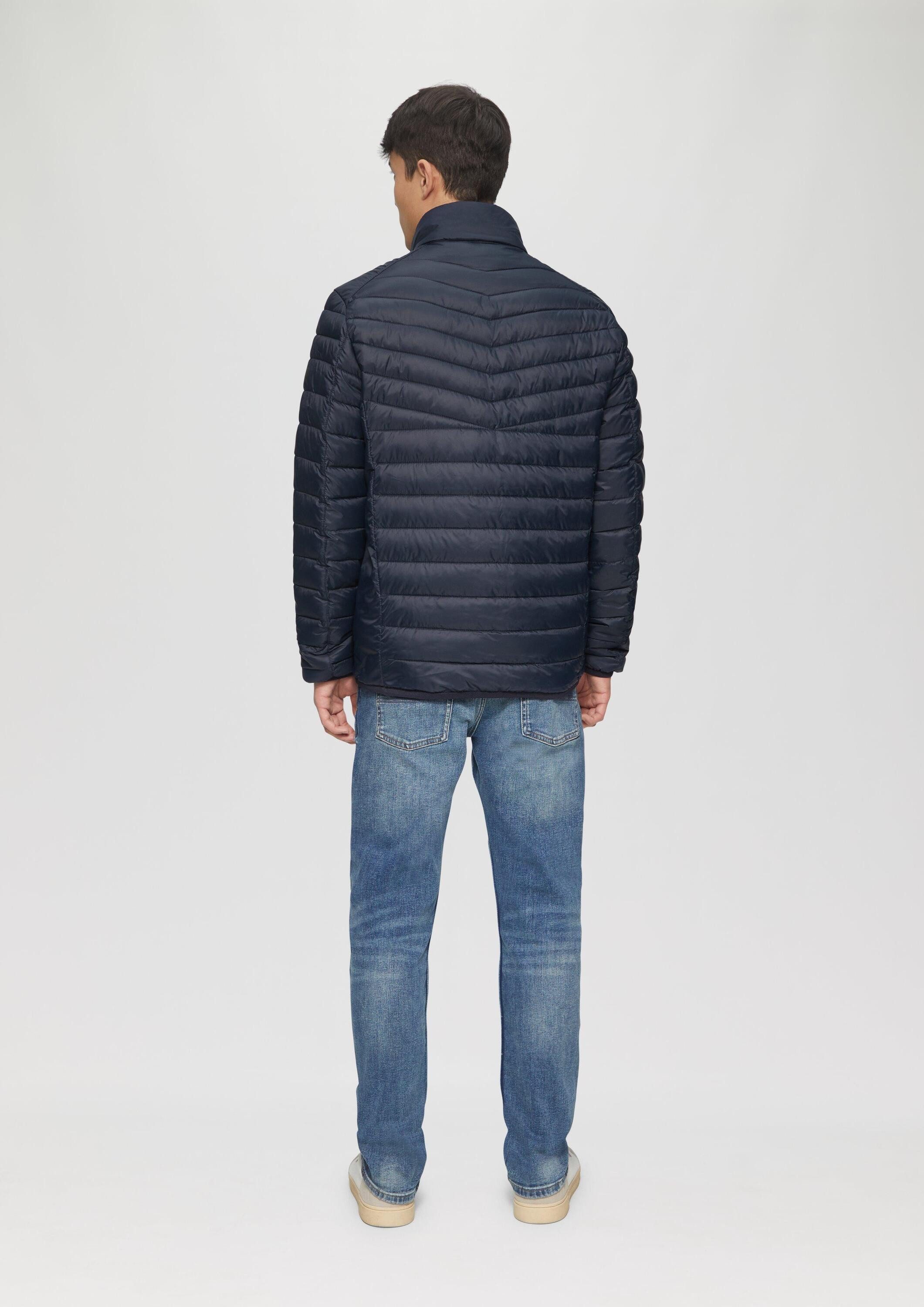 s.Oliver Funktionsjacke Outdoor-Jacke Steppjacke mit sportiven Kontrastdetails, 360° Circular Vision