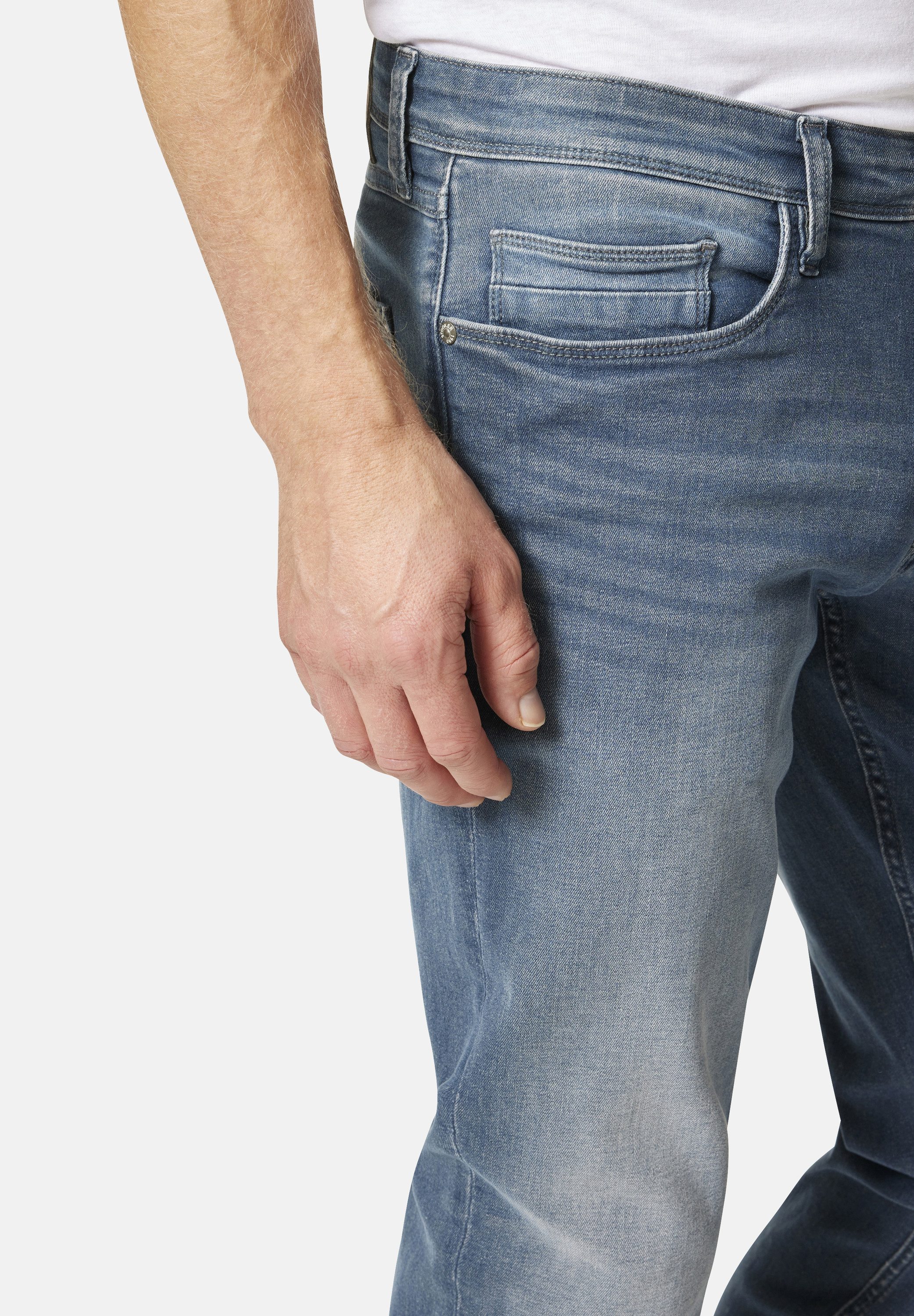 Stooker Men 5-Pocket-Jeans Glendale Season Slim Straight Fit Jeans Slim Straight Fit Casual Clean Wash Denim Jeans für Herren