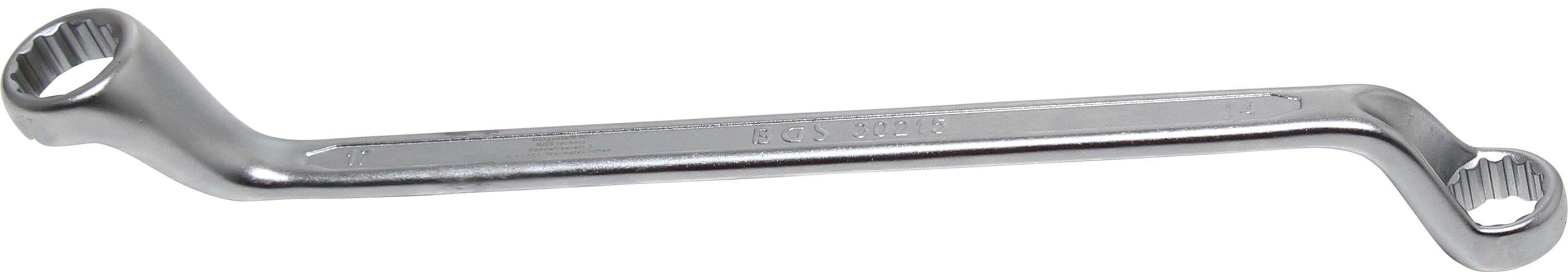 【Vertrauen】 BGS technic Ringschlüssel Doppel-Ringschlüssel, tief x 17 mm 14 gekröpft, SW