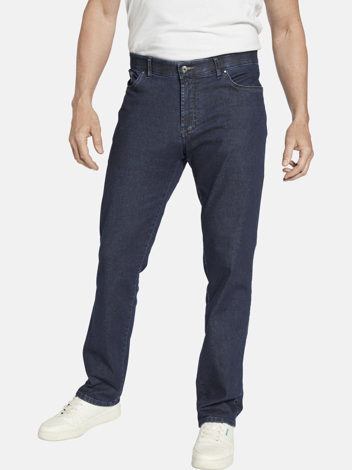Jan Vanderstorm Comfort-fit-Jeans ODGARD mit Stretch-Effekt dunkelblau