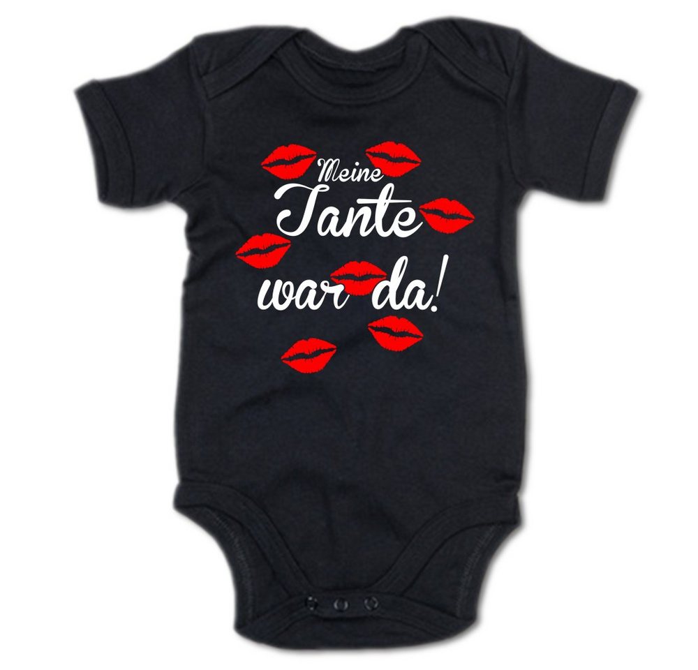 G-graphics Kurzarmbody Meine Tante war da! Baby Body mit Spruch / Motiv / Aufdruck • für/von Tante & Onkel