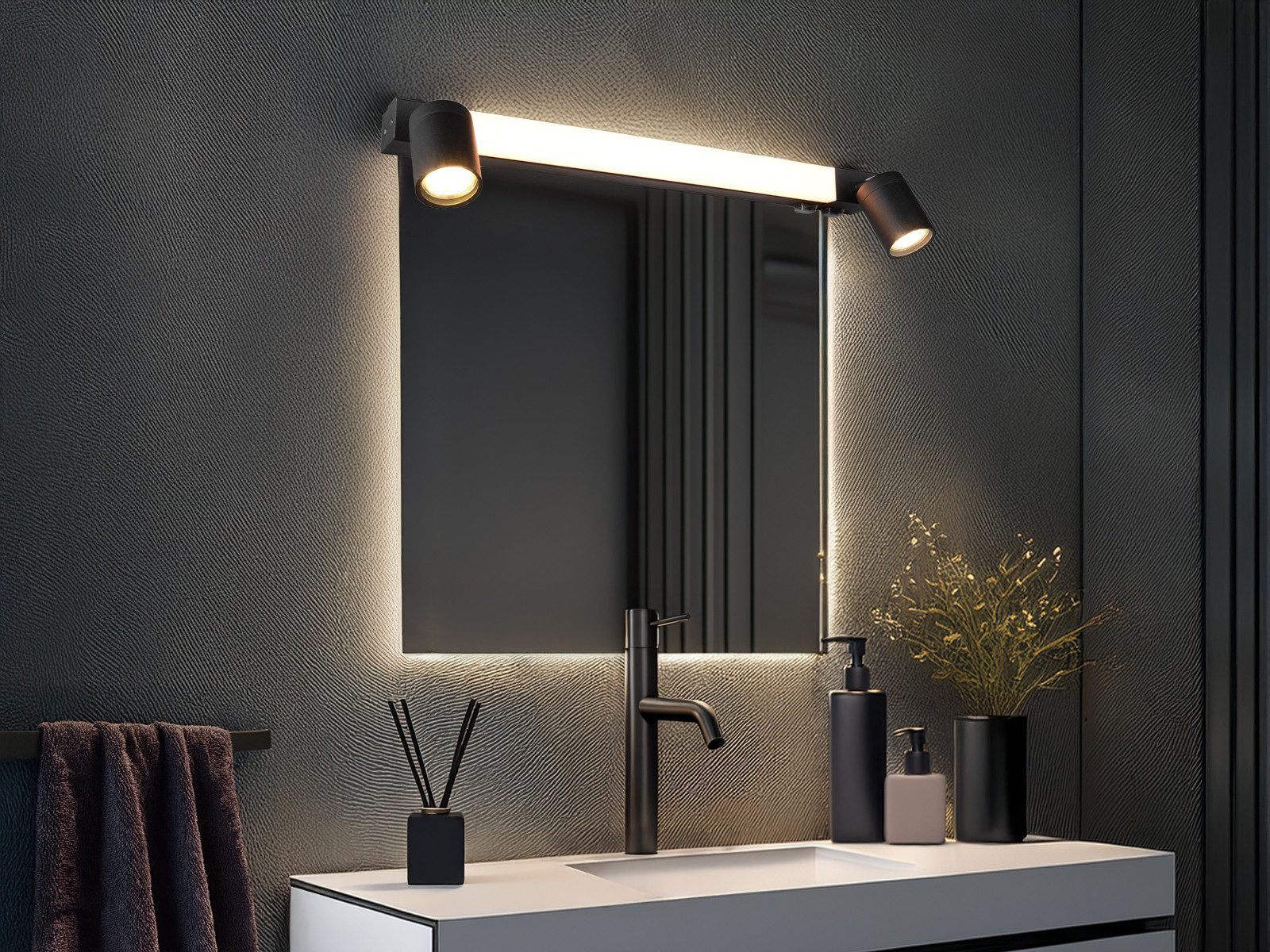 TRIO Leuchten LED Spiegelleuchte, Memoryfunktion, LED fest integriert, LED günstig online kaufen