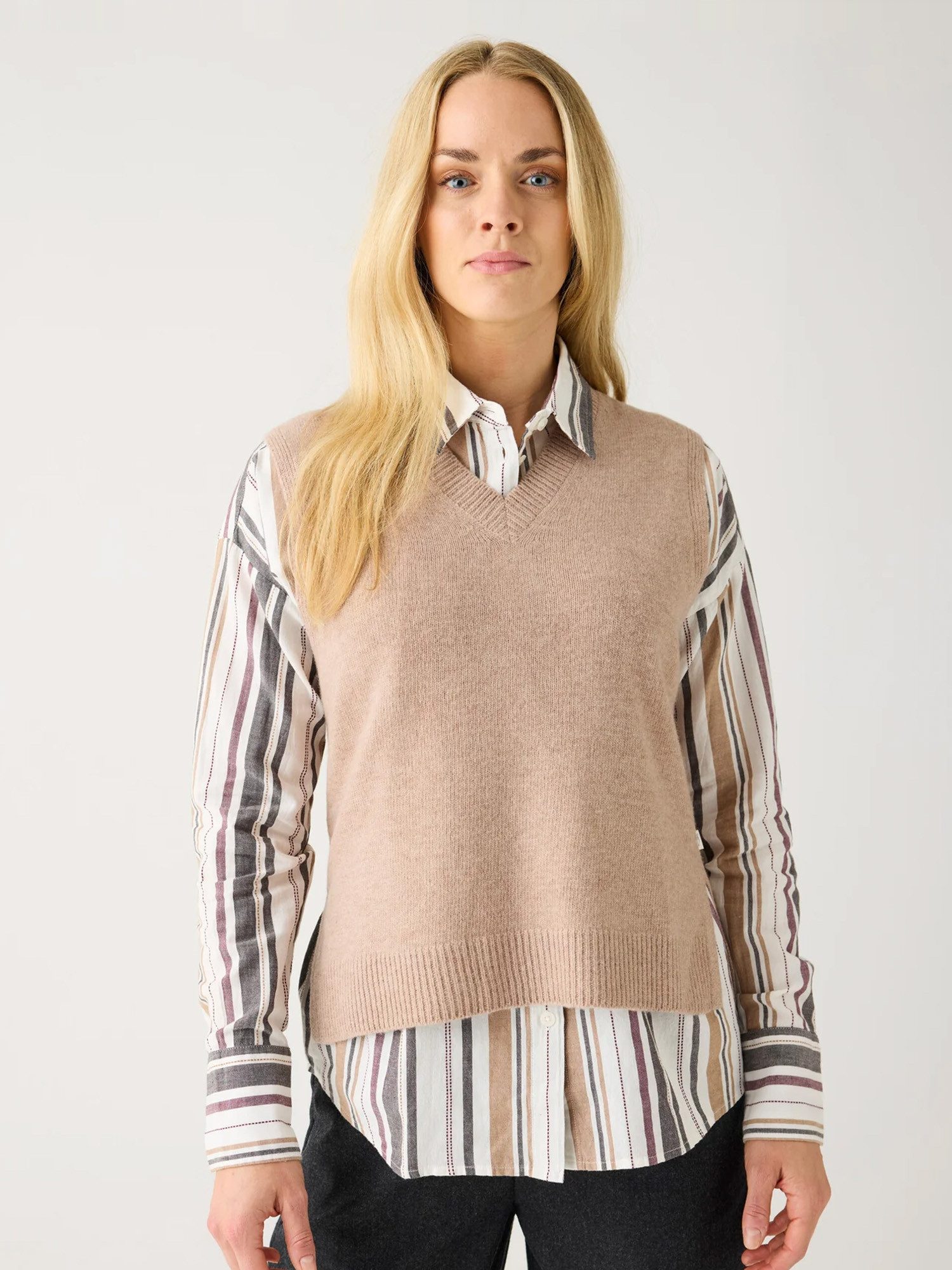 KnowledgeCotton Apparel Strickweste Lambswool Vest RWS