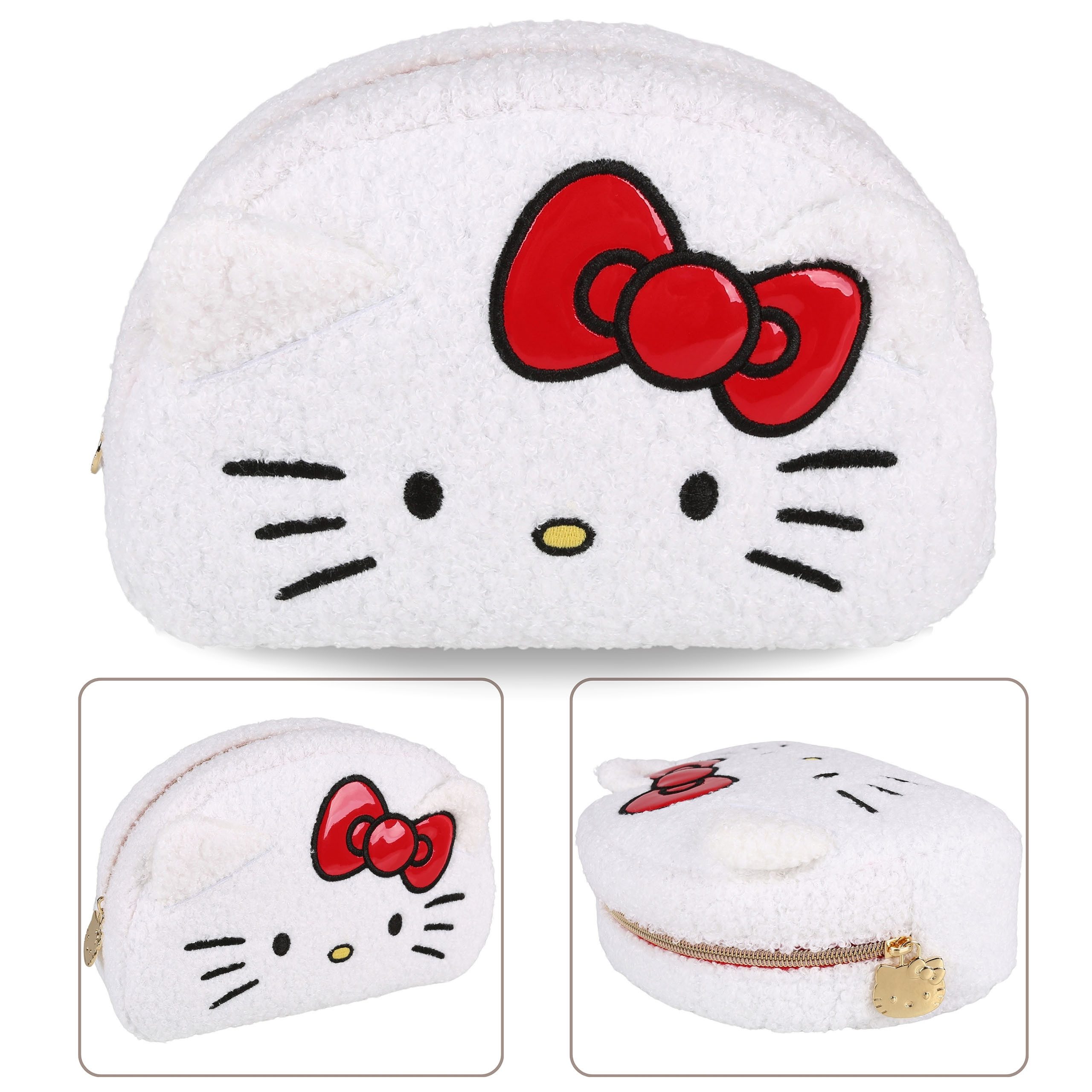 Sarcia.eu Kosmetiktasche Hello Kitty Weiße Reise Kosmetiktasche, Plüsch, geräumig 22x15x7cm