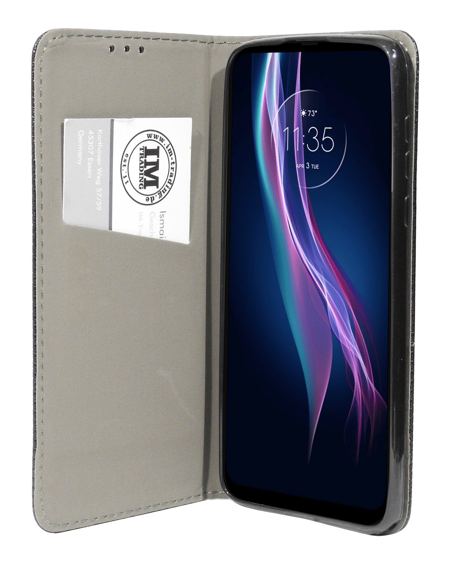 COFI 1453 Handyhülle Magnetische Smart Magnet Hülle kompatibel mit Honor 200 Schwarz