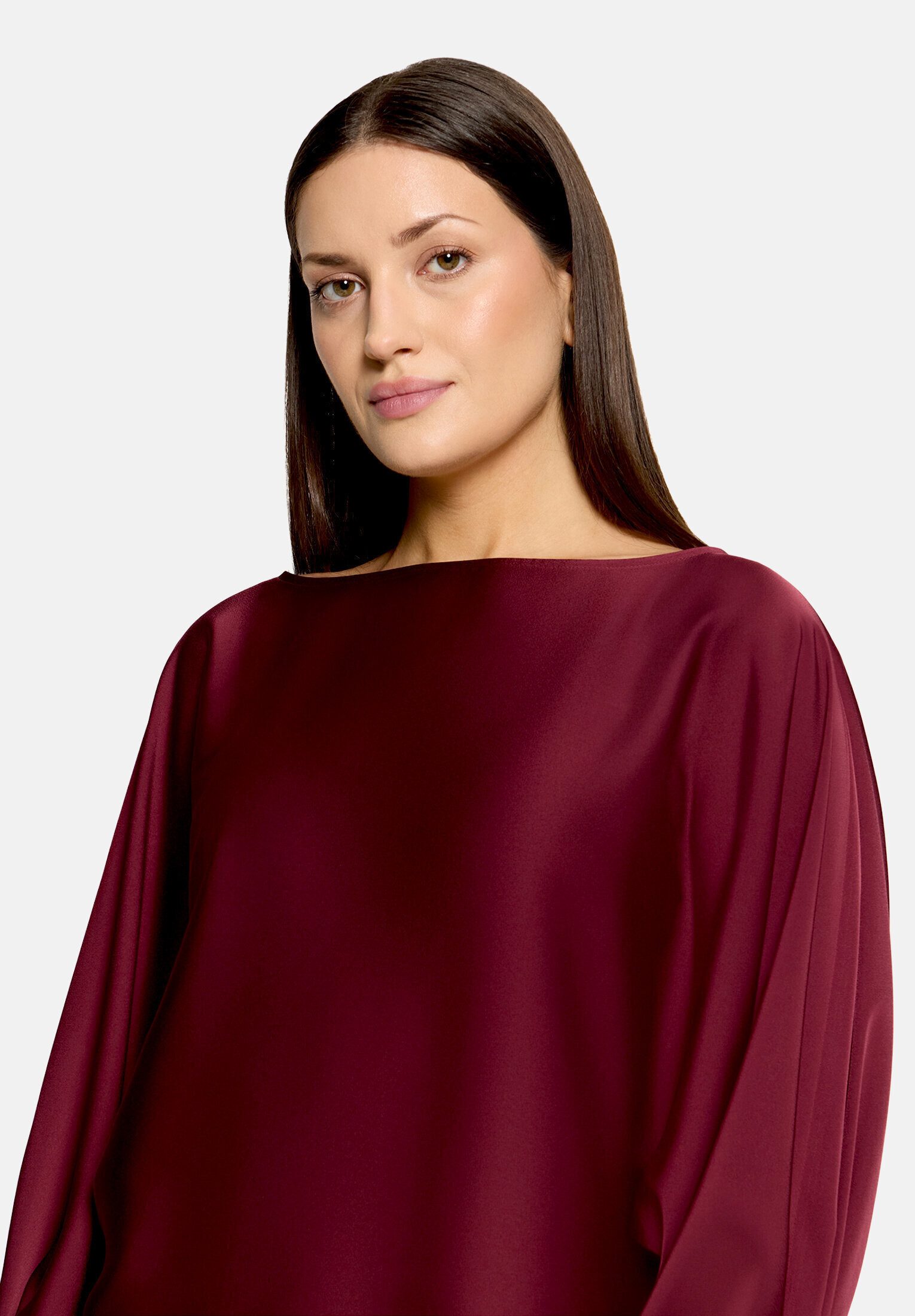Vera Mont Satinbluse Damen mit Fledermausärmeln