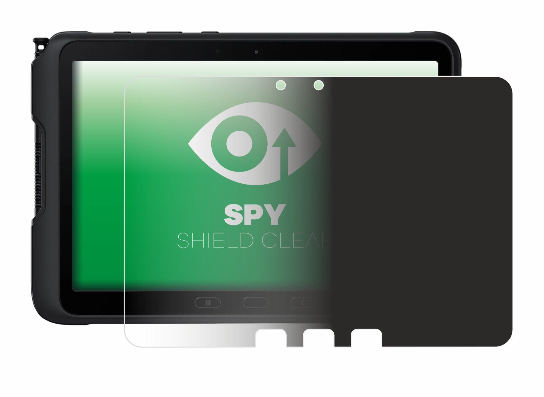 upscreen Blickschutzfolie für Samsung Galaxy Tab Active 4 Pro (im  Querformat), Displayschutzfolie, Blaulichtfilter Privacy Folie Schutzfolie  Sichtschutz klar Anti-Spy