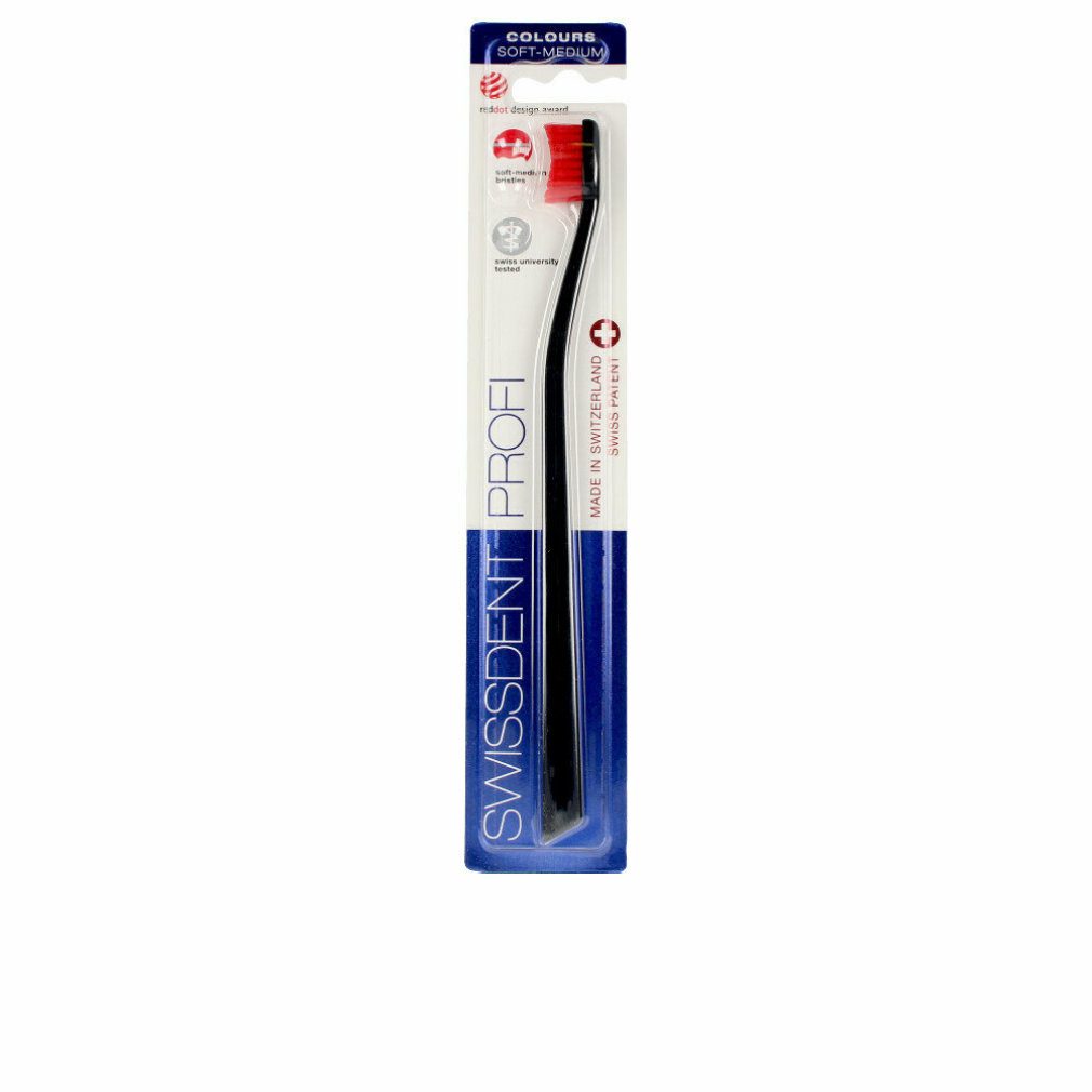 Swissdent Zahnbürste Profi Colours Schwarze Und Rote Zahnbürste