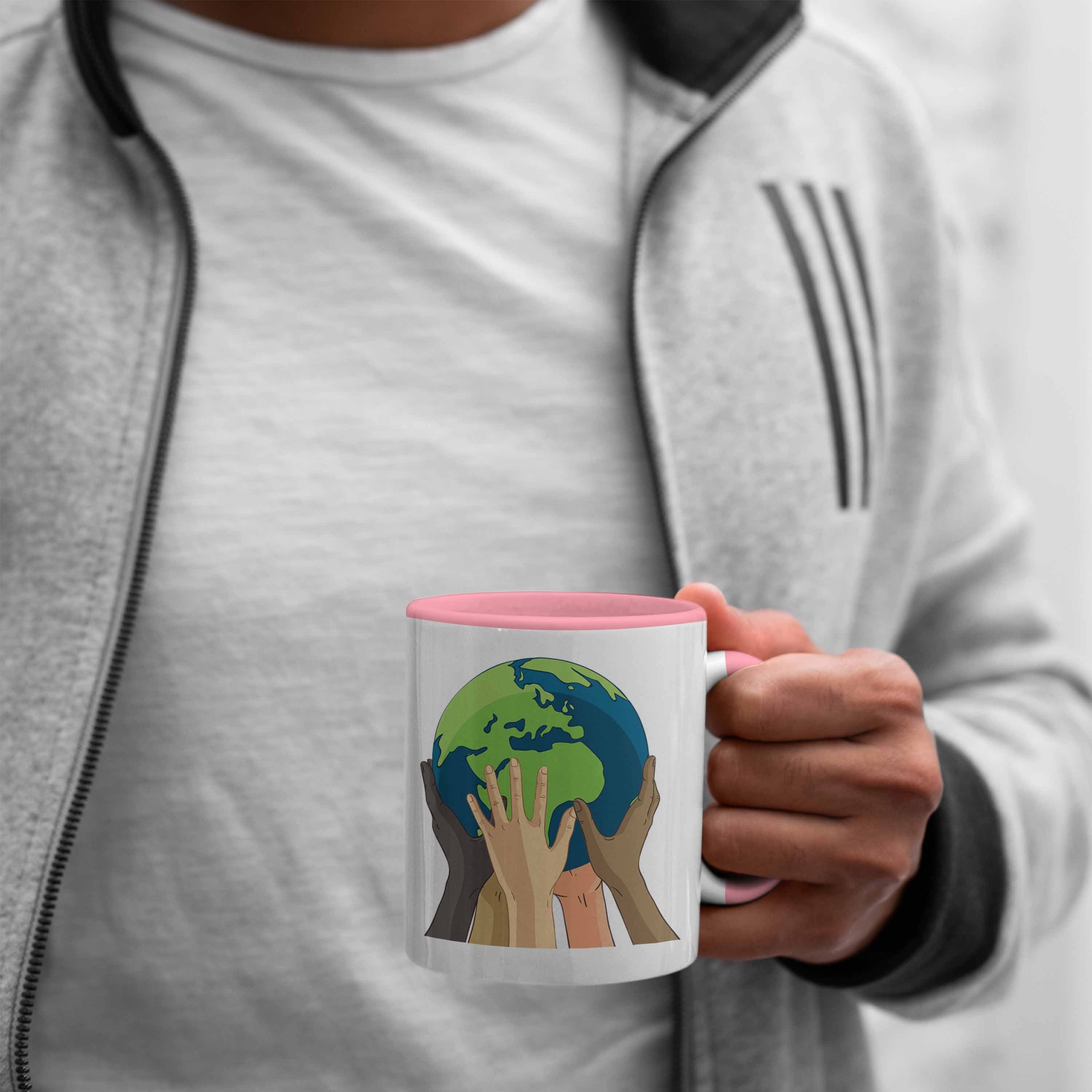 Umwelt Trendation Welt Aktivisten Retten Generation Tasse Rosa Tasse Geschenk