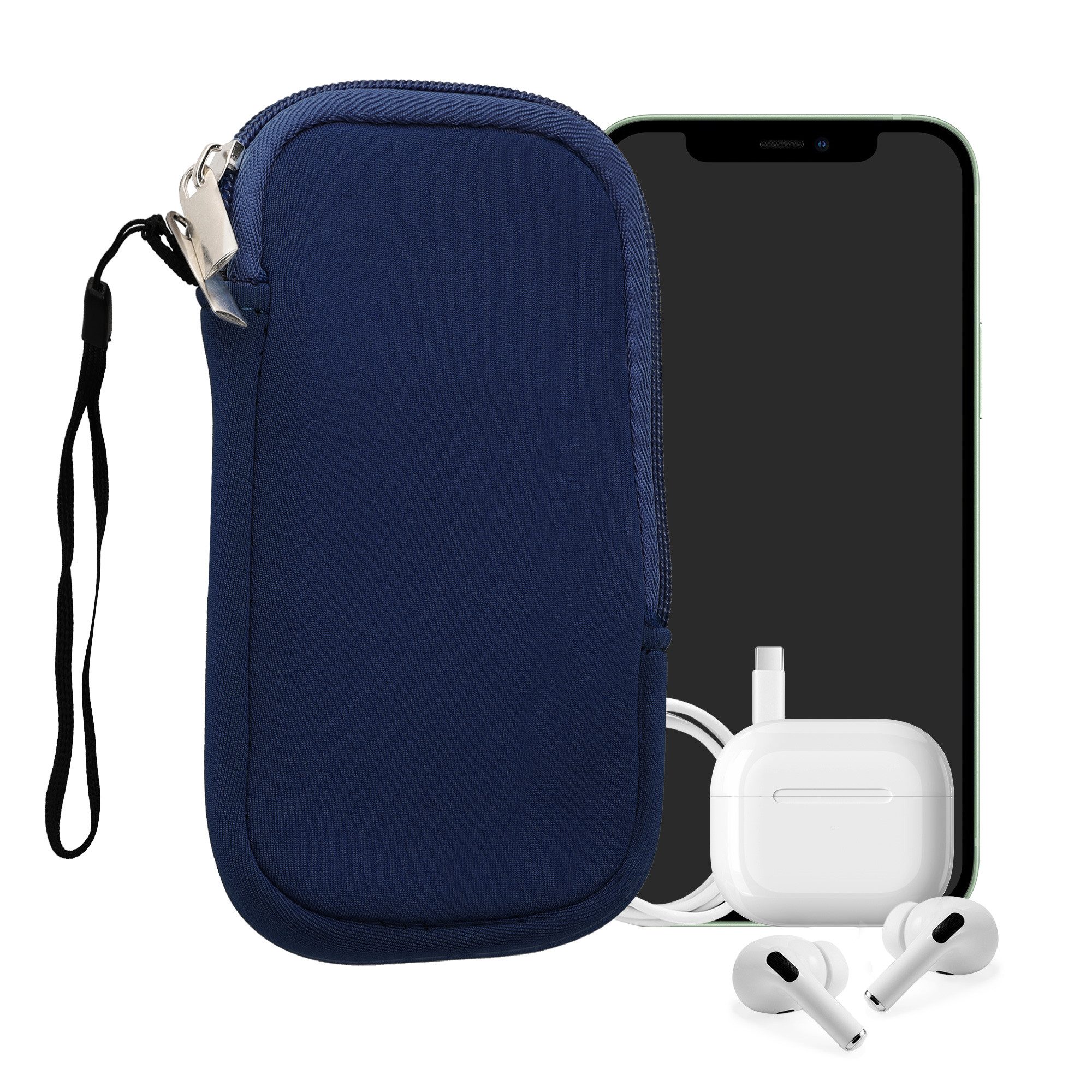 kwmobile Handytasche Handytasche für Smartphones L - 6,5" (1-tlg), Neopren Handy Hülle - Handy Tasche Sleeve Pouch