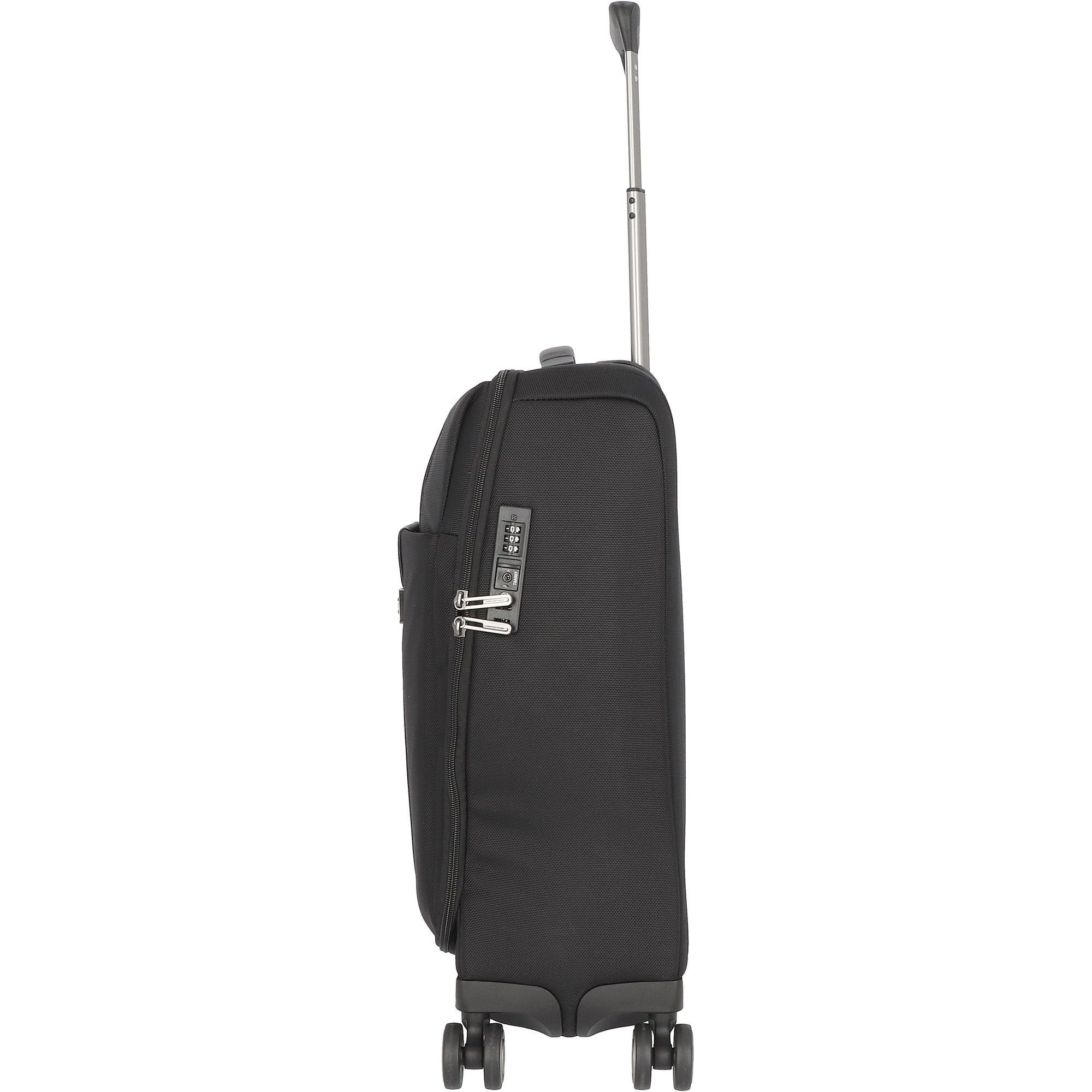 Piquadro Handgepäck-Trolley Brief, 4 Rollen, black Nylon