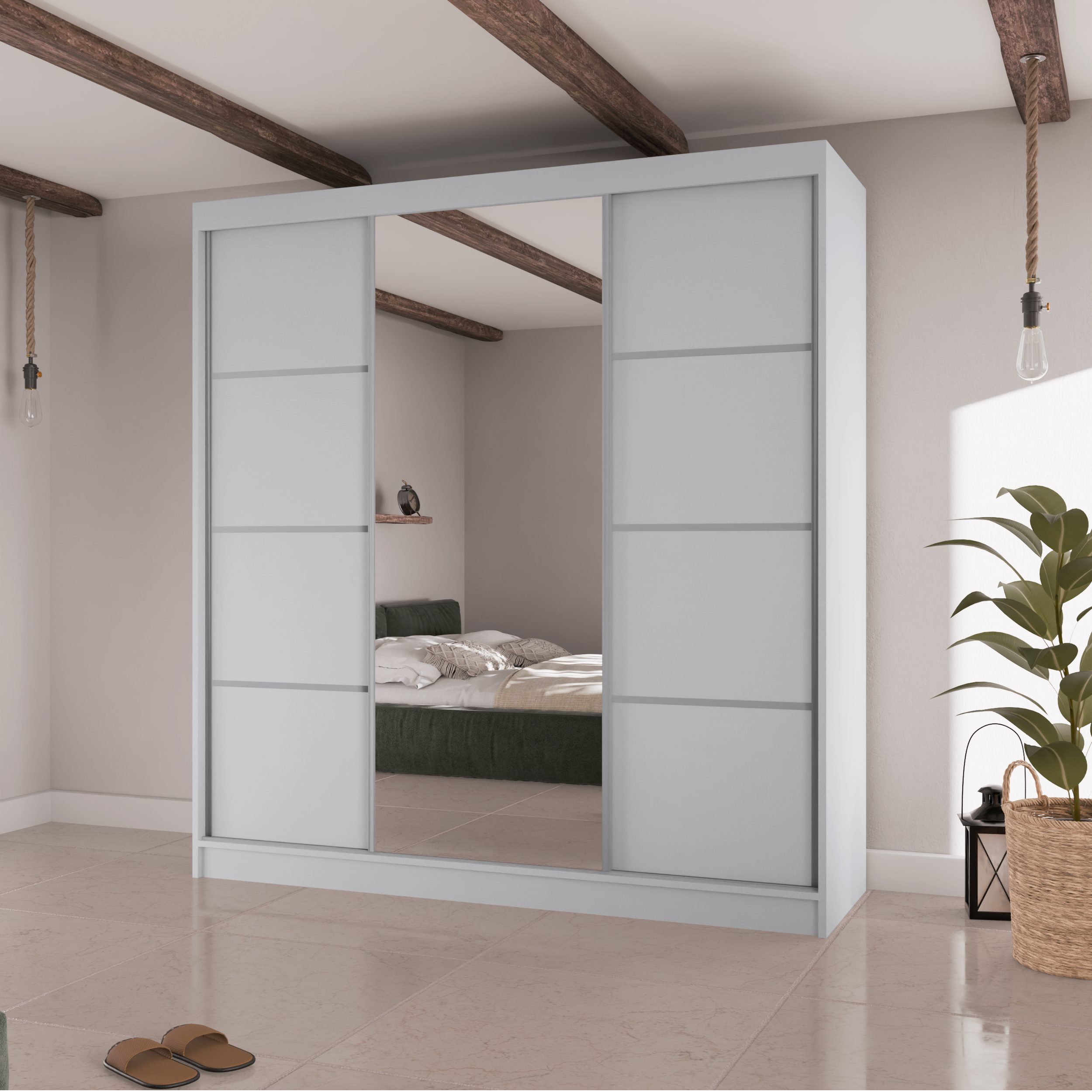 Beautysofa Kleiderschrank VILO II Breite:200cm, mit günstig online kaufen