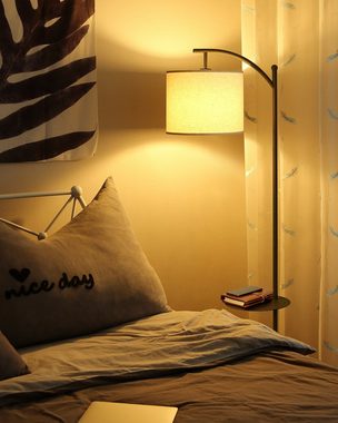 Tomons LED Stehlampe »mit Fernbedienung und dimmbares Leuchtmittel, Stufenlos Dimmbar«, Farbtemperatur Einstellbar, E27 LED, für Schlafzimmer, Wohnzimmer