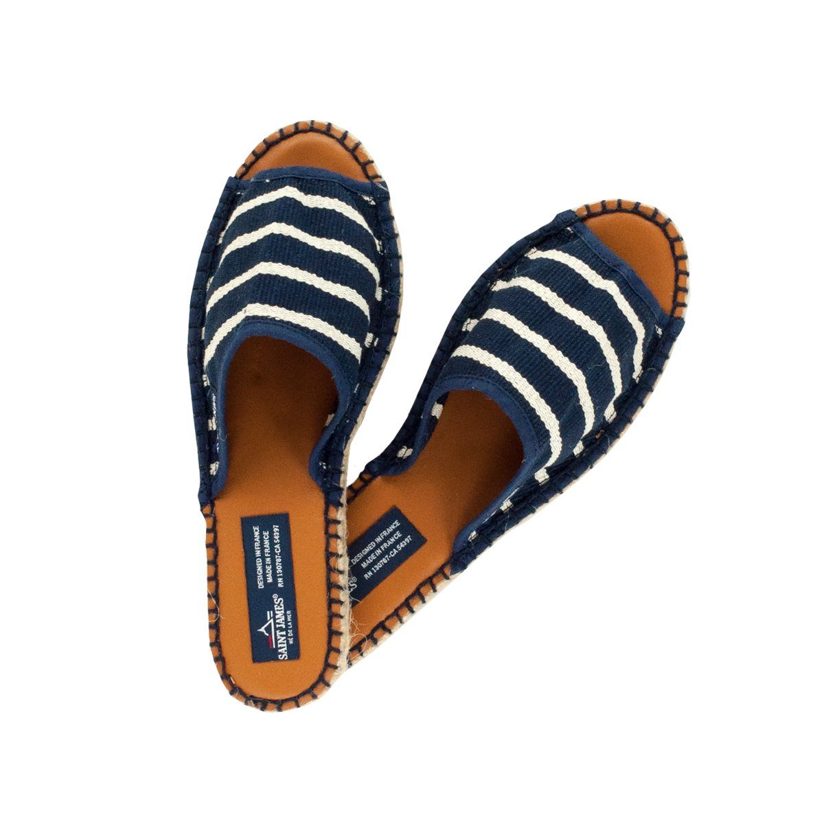 Mule Espadrille James Damen MarineEcru(51) Espadrille Saint für 1579