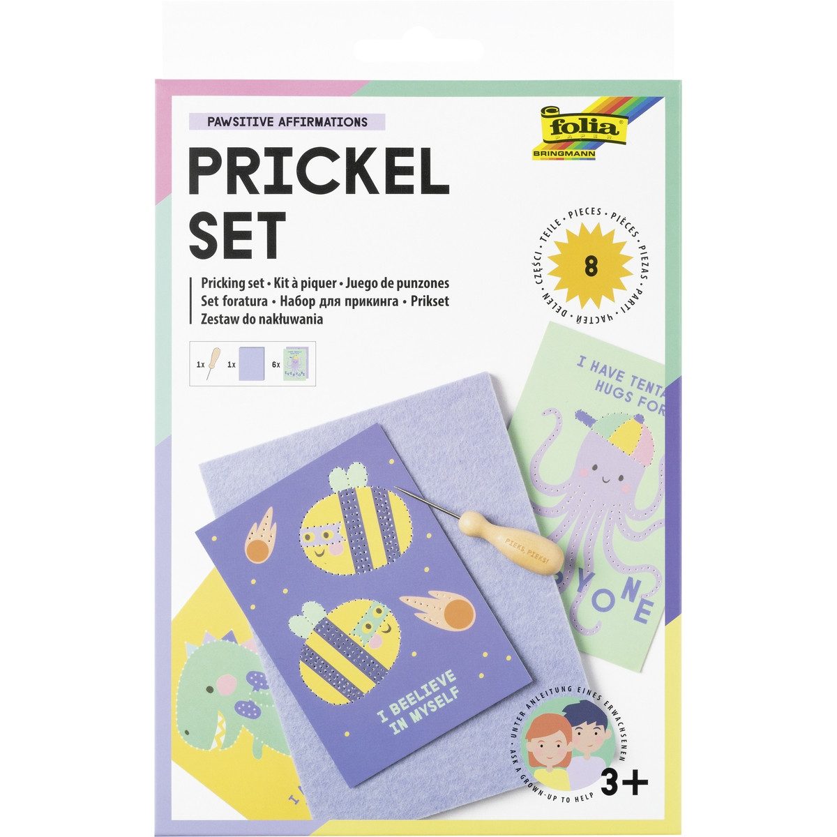Folia Max Bringmann KG Styropor-Teil folia Prickel Set 8teilig