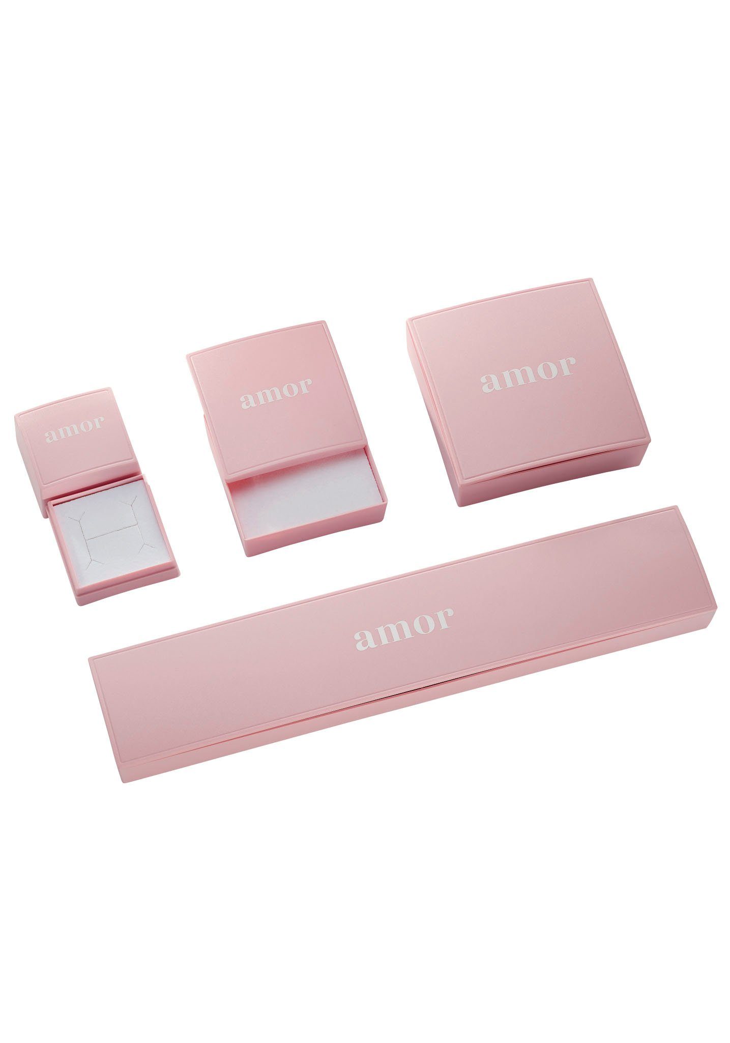 Amor Chic silberfarben-roségoldfarben Uni Fingerring,