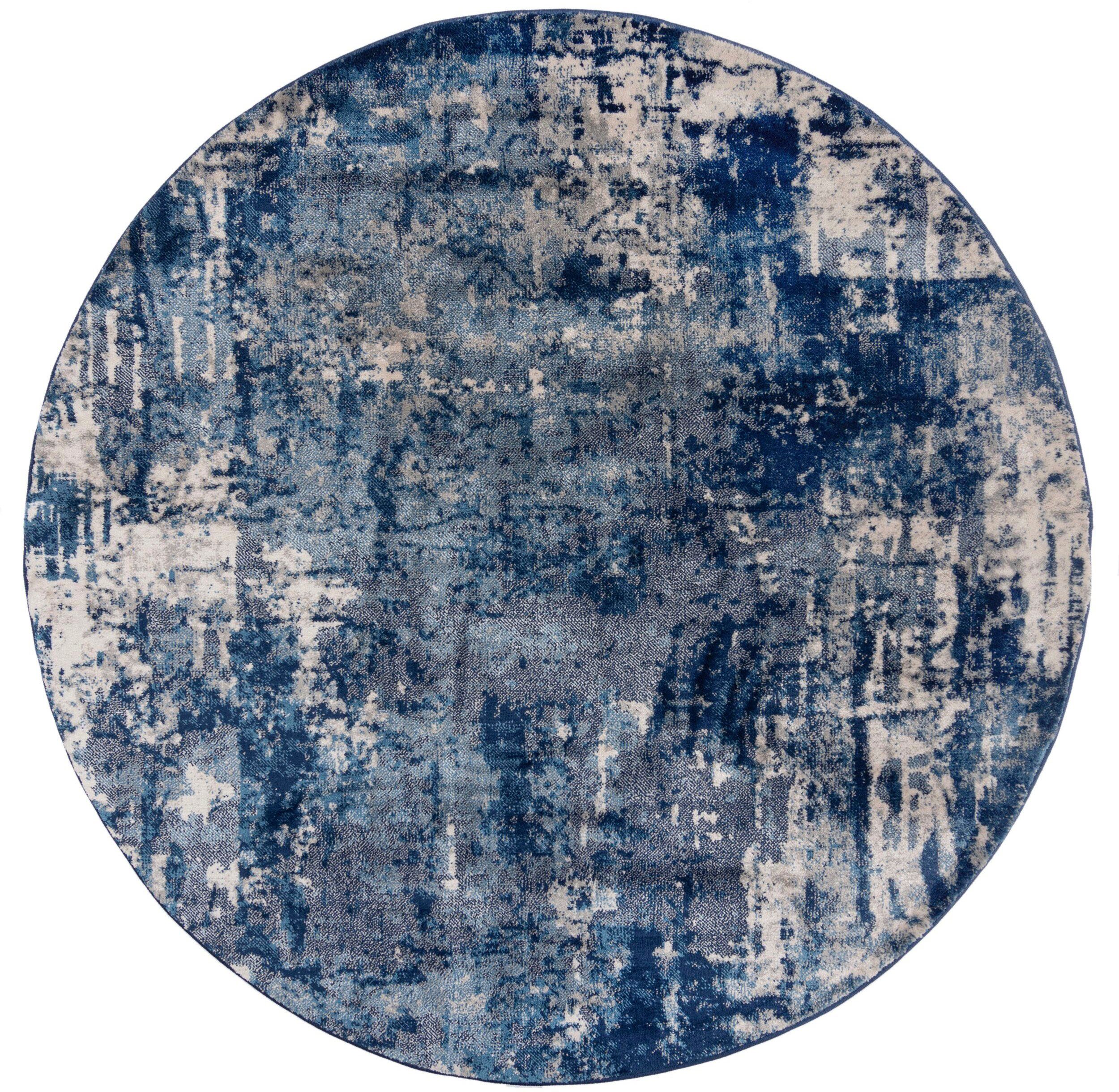 Teppich mm RUGS, 10 blau Höhe: rund, FLAIR Wonderlust,