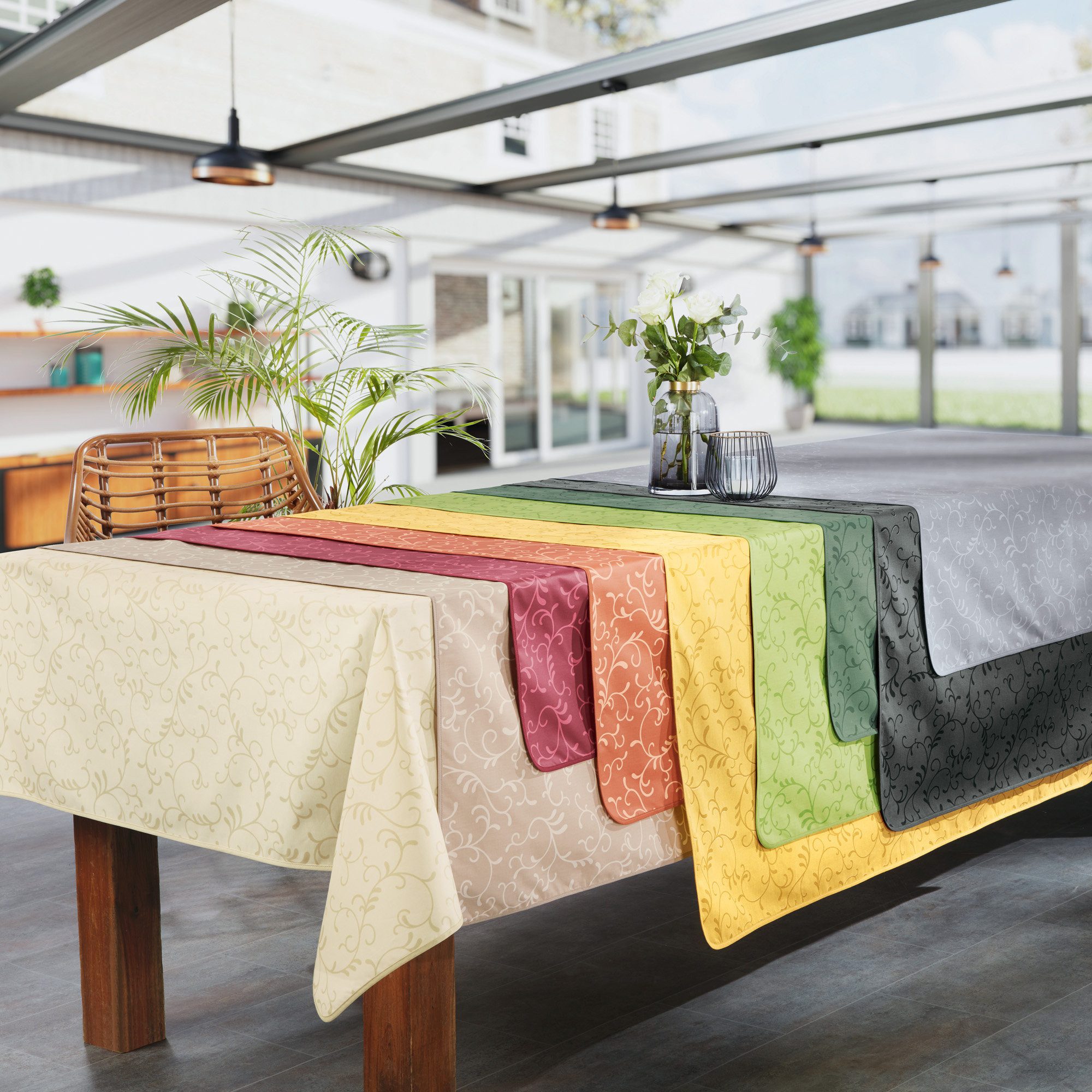 Erwin Müller Tischdecke Tischdecke "Essen", abwaschbar Ranke