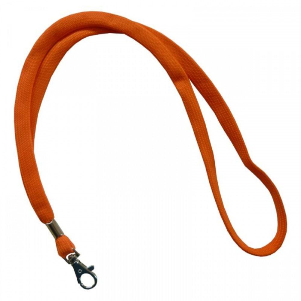 Kranholdt Schlüsselanhänger Umhängeband mit Lanyards drehbaren Orange Karabinerhaken (100-tlg), 