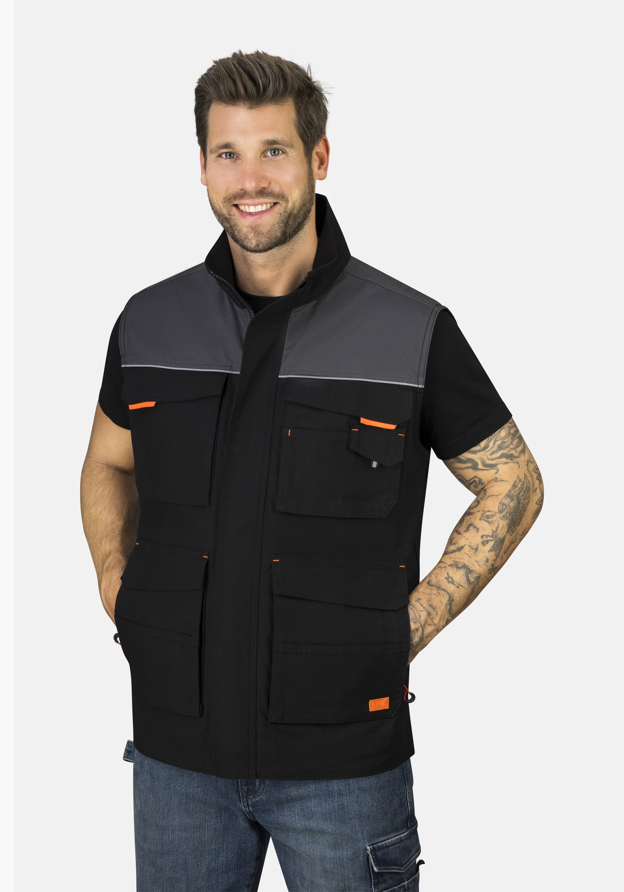 HERO by John Medoox Arbeitsweste Pro Workwear Arbeits-Cargoweste Outdoor Ar günstig online kaufen