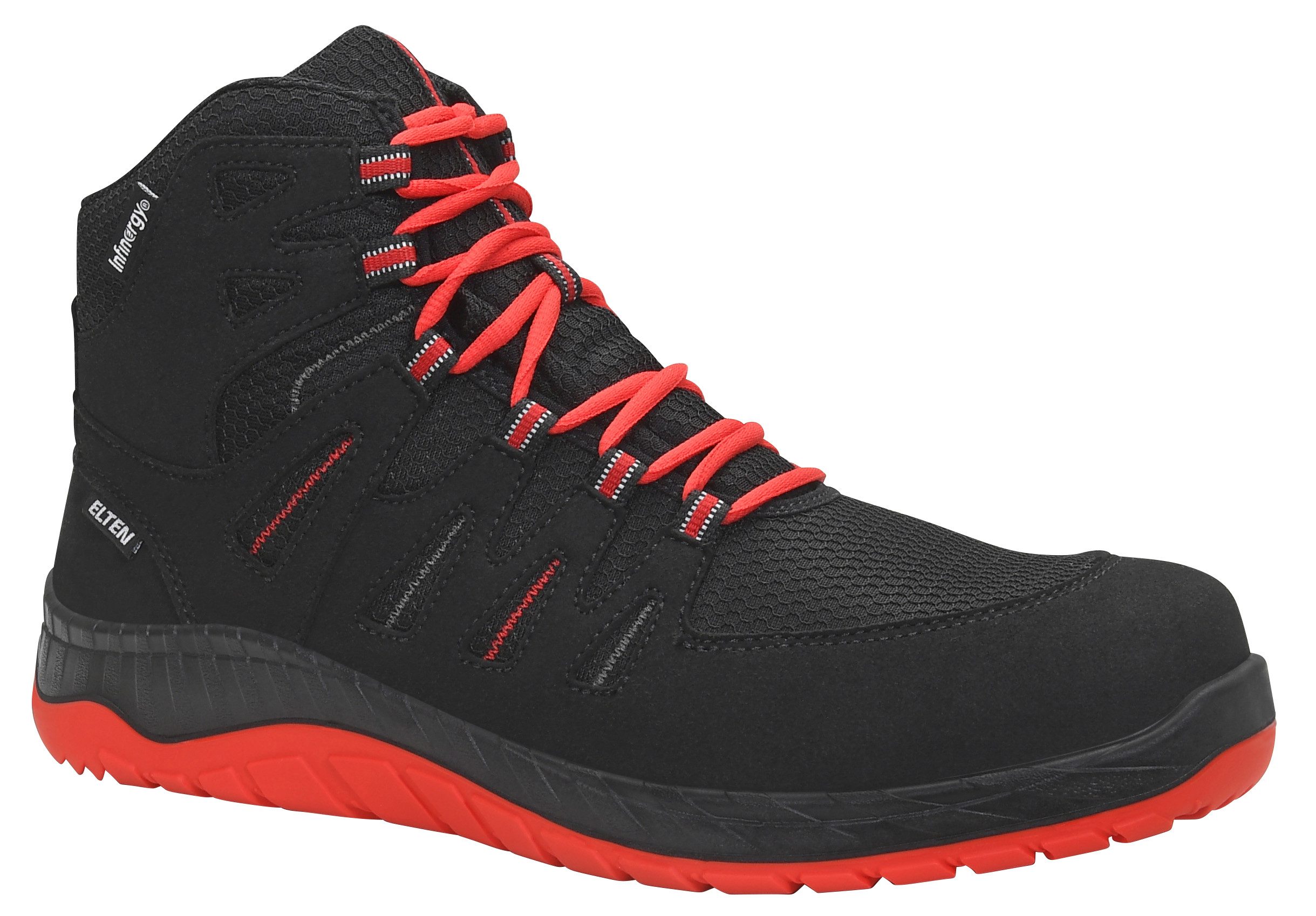 ELTEN MADDOX Compo black-red Mid ESD S3S Захисні черевики (Schuhkarton, Paar)