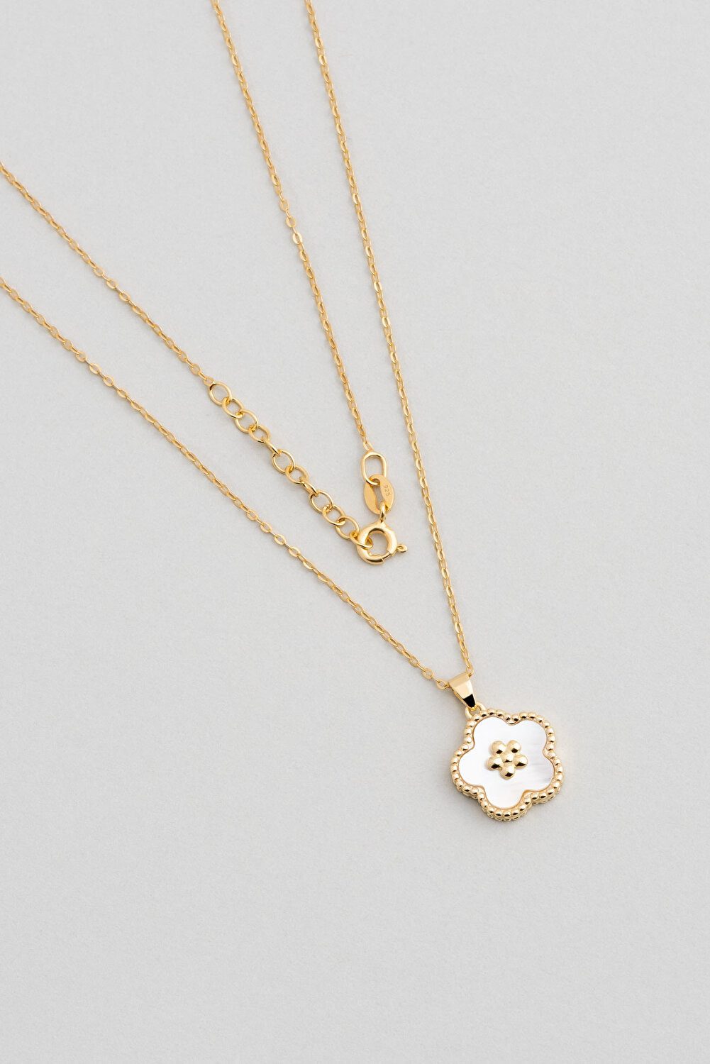 Kette mit Einhänger Weißgold plattiertes Silber Minimal-Halskette