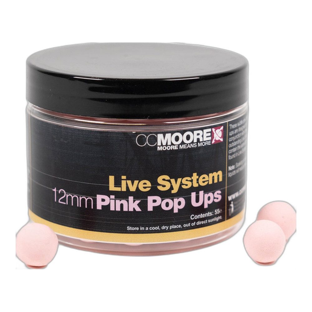 CC Moore Fischboilies Live System Pink Pop Ups 12mm