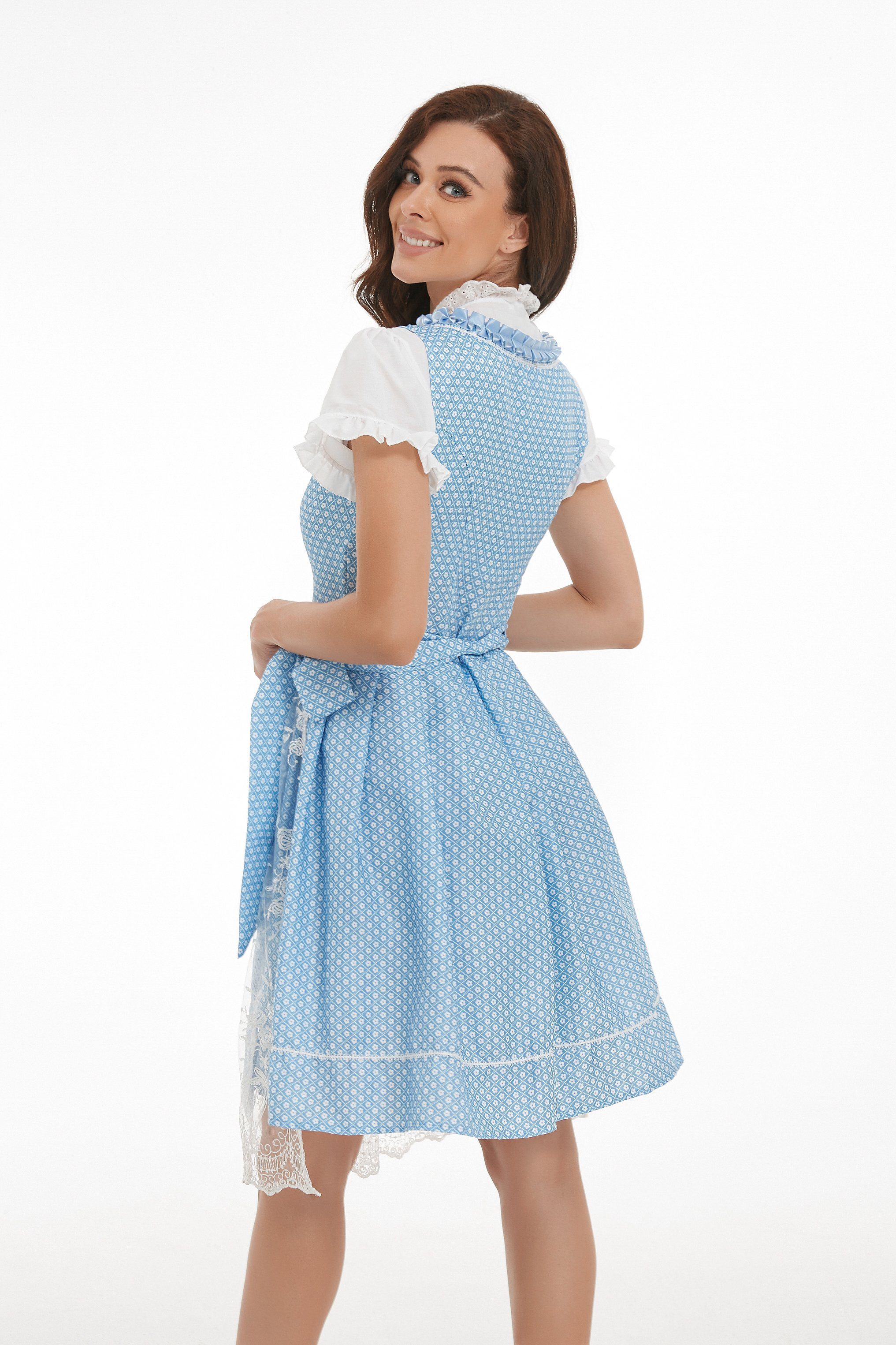 REDOM Dirndl Dirndl Damen midi Dienstmädchen Biermädchen Tavern Trachtenkleid Verkleidung, Karneval Trachtenrock Kleid Dirndlbluse, Damen Traditionelles Kellnerin Kleider) Kostüm, (Bayerisches für Dirndl Kleid Cosplay Oktoberfest Oktoberfest Trachtenmode