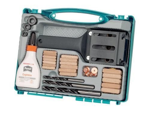Wolfcraft Schrauben- und Dübel-Set Wolfcraft Sortimentsbox Holzdübel 78 teilig