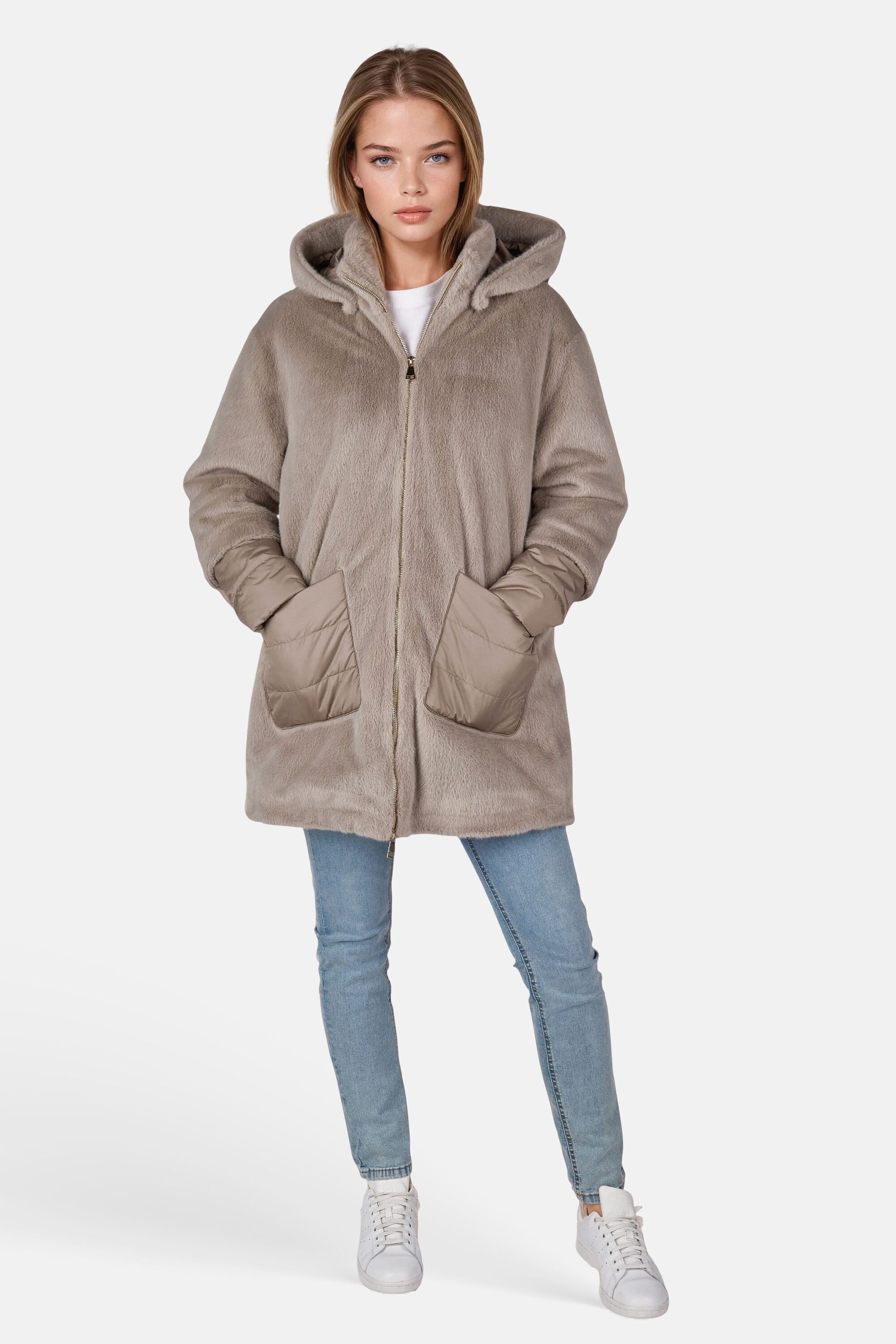 White Label Outdoorjacke (1-St) mit Stehkragen und abknöpfbarer Kapuze – Bild 5 von 5