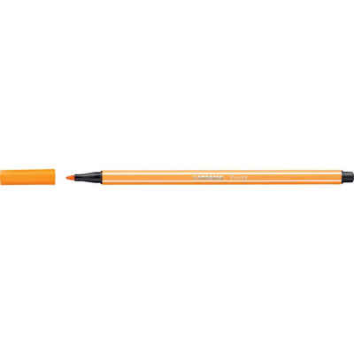 STABILO Fineliner Stabilo Fasermaler Pen 68 1 mm orange 68/54 Faserschreiber Filzstift, Tinte auf Wasserbasis