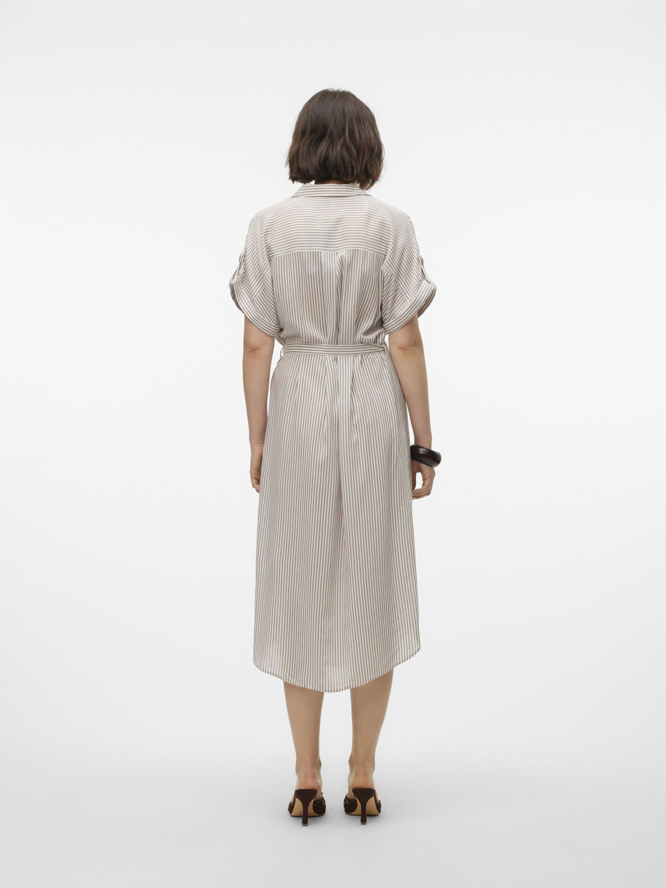 Vero Moda Blusenkleid VMBumpy (1-tlg) Drapiert/gerafft