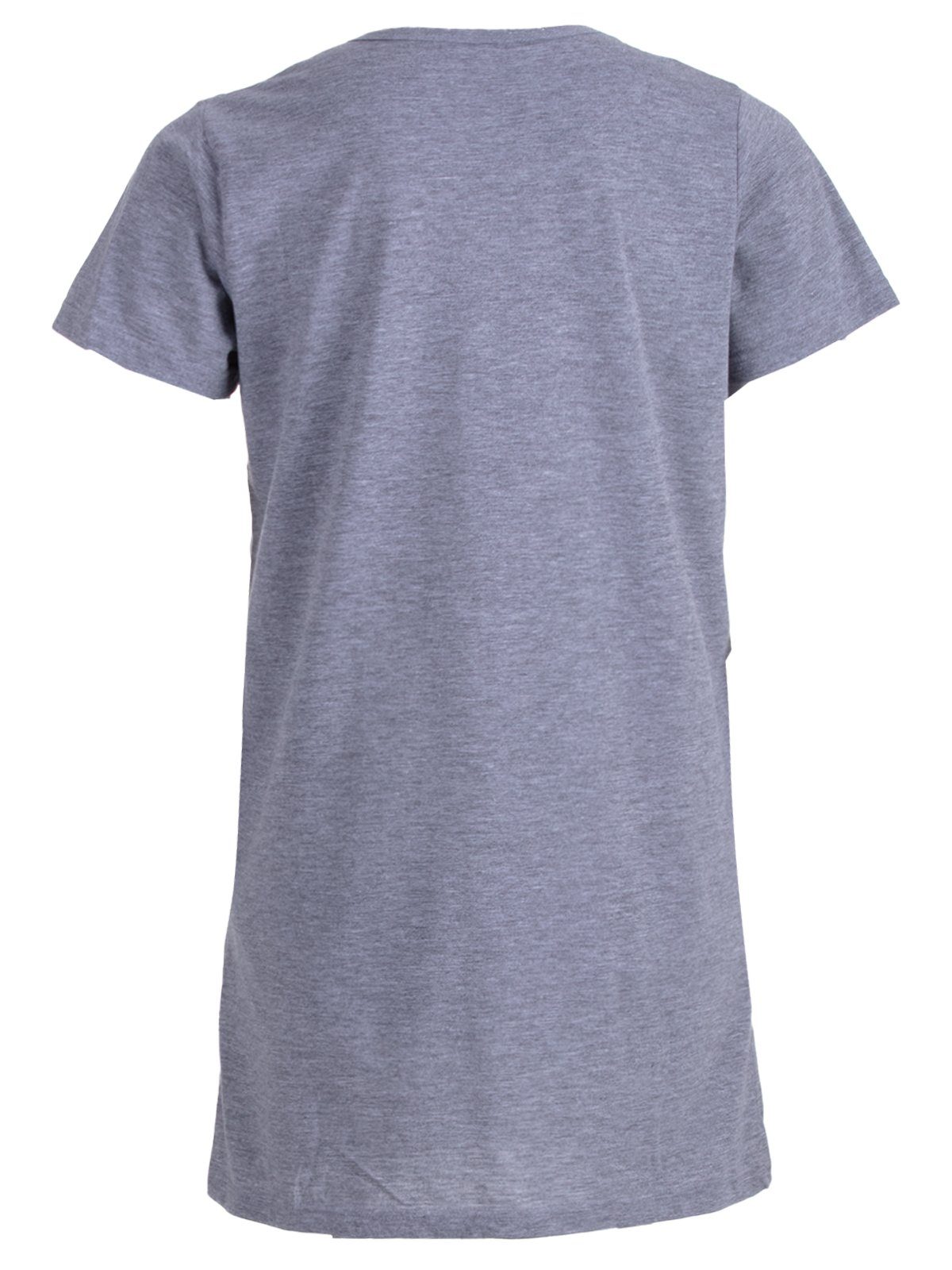 zeitlos Nachthemd Smile Kurzarm Print Bigshirt