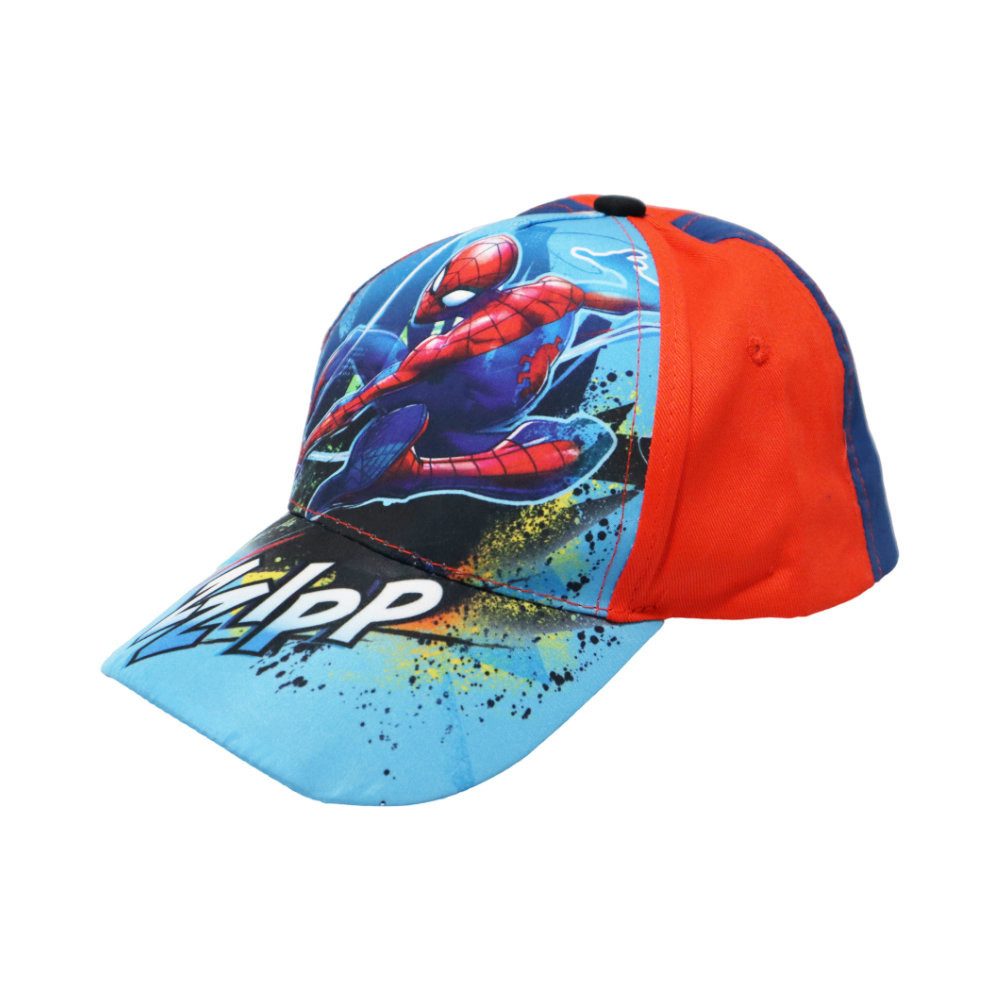 MARVEL Baseball Cap Marvel Spiderman Kinder Basecap Baseball Kappe Gr. 52 bis 54, Baumwolle